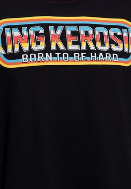 KingKerosin Print-Shirt Born to be Hard (1-tlg) mit Retro Style Oldschool Design