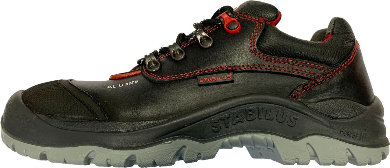 Trend Line Stabilus Sicherheitshalbschuh Mark S3 Sicherheitsschuh schwarz-rot