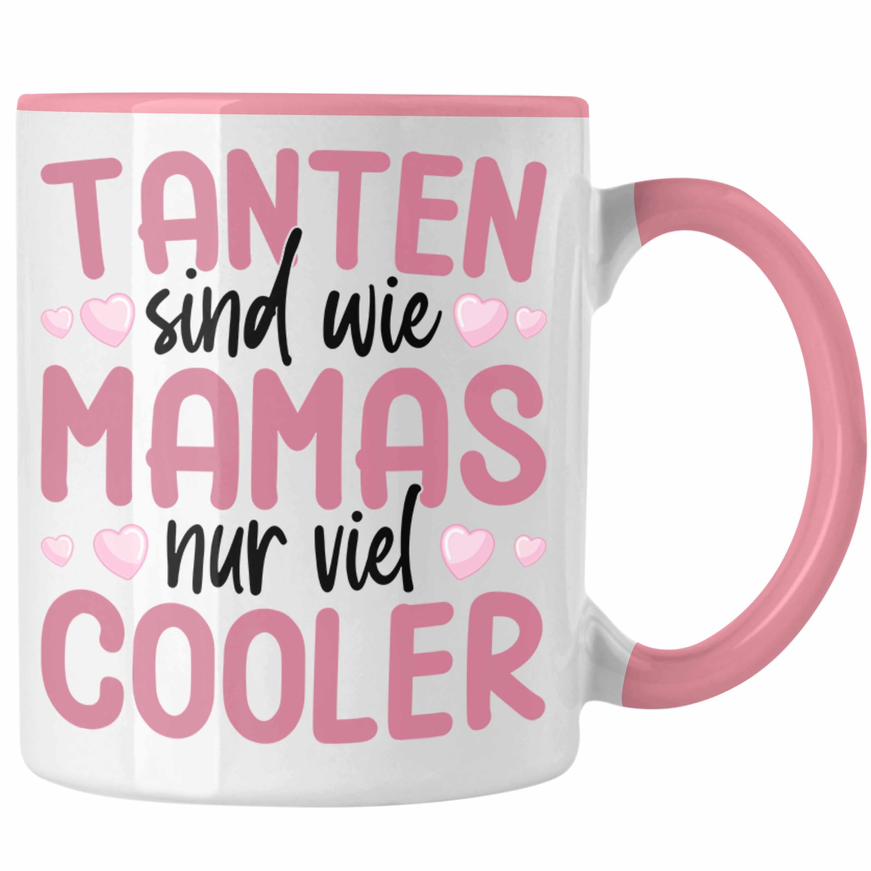 Trendation Tasse Trendation - Beste der Beste Rosa Geschenk Lustig Geschenkidee Wie Cooler Viel Nur Spruch von Welt Nichte Tasse Tanten Sind Tante Mamas Tante