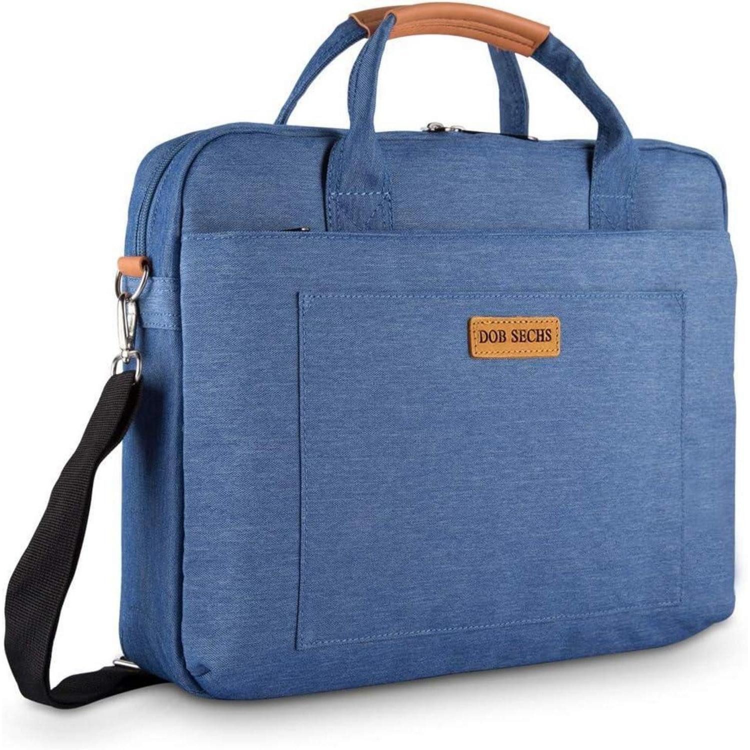 Laptoptasche 15.6 Zoll Laptoptasche Aktentasche Tragetasche Schultertasche Blau