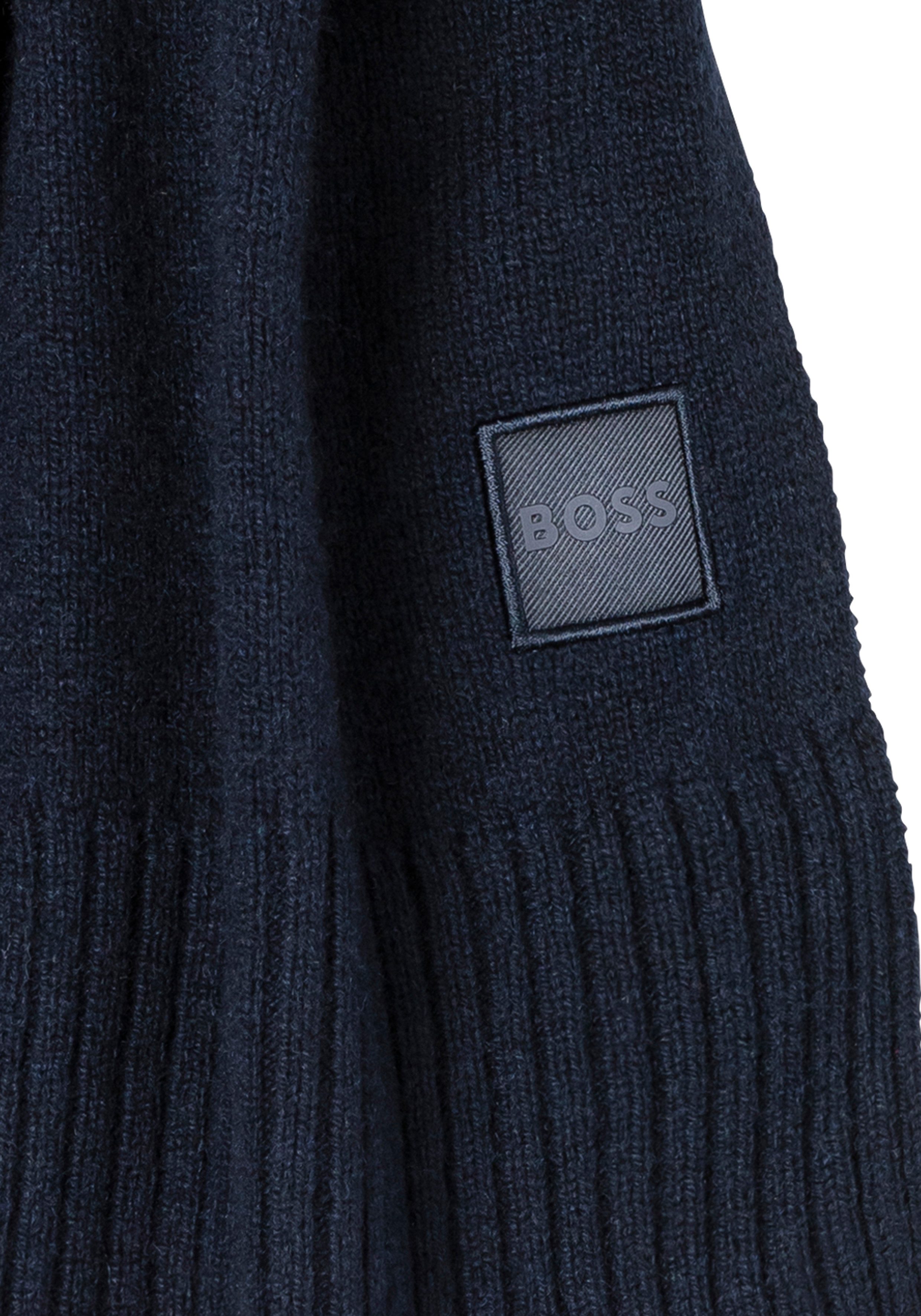 BOSS ORANGE Strickschal Akaio_R_Scarf, 50% Wolle günstig online kaufen