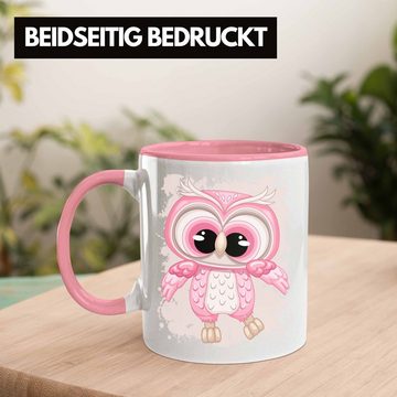 Trendation Tasse Eulen Tasse Geschenk Frauen Eulenliebhaber Fans Becher Grafik