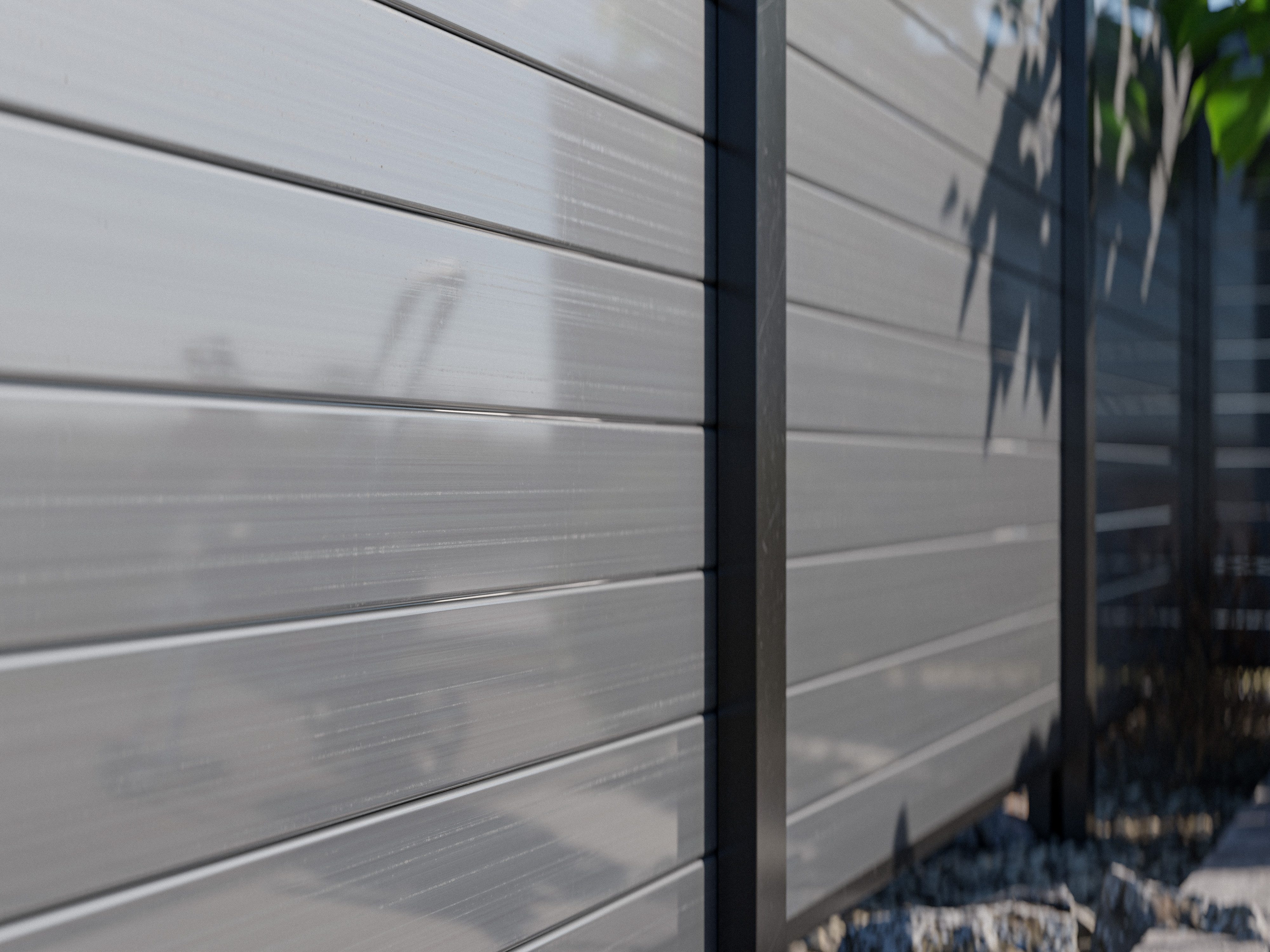 Outgarden Sichtschutzelement Outgarden Kunststoff Sichtschutzzaun Anthrazit blickdicht
