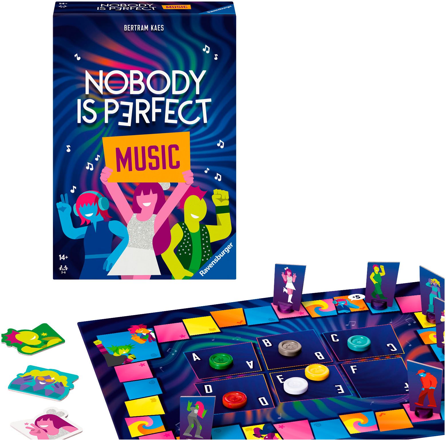 Ravensburger Spiel Nobody is perfect - Music Edition, Gesellschaftsspiel, Made in Europe