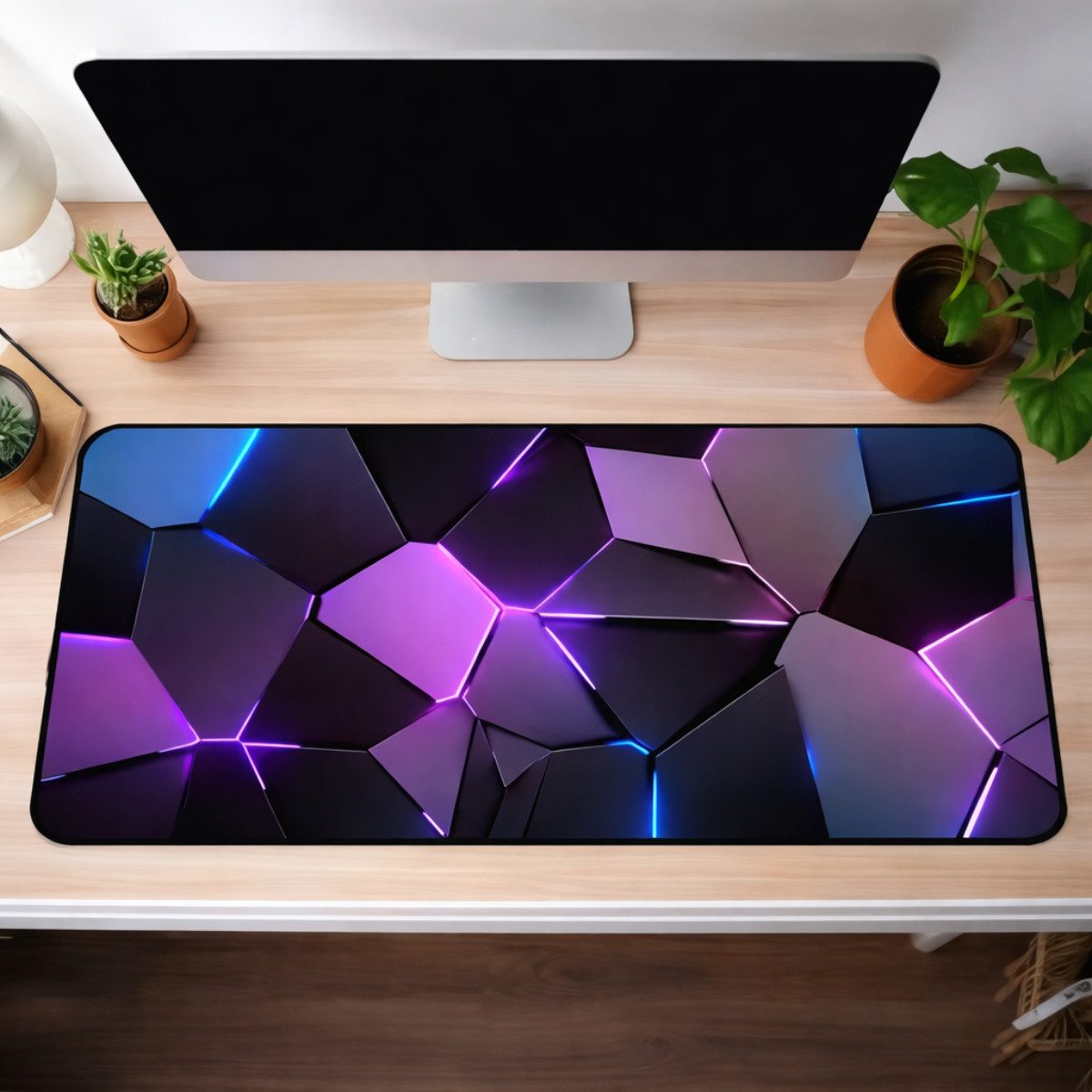 COFI 1453 Gaming Mauspad Schreibtischunterlage XXL Mauspad für Gaming und Büro 74 × 38 cm (1-St)