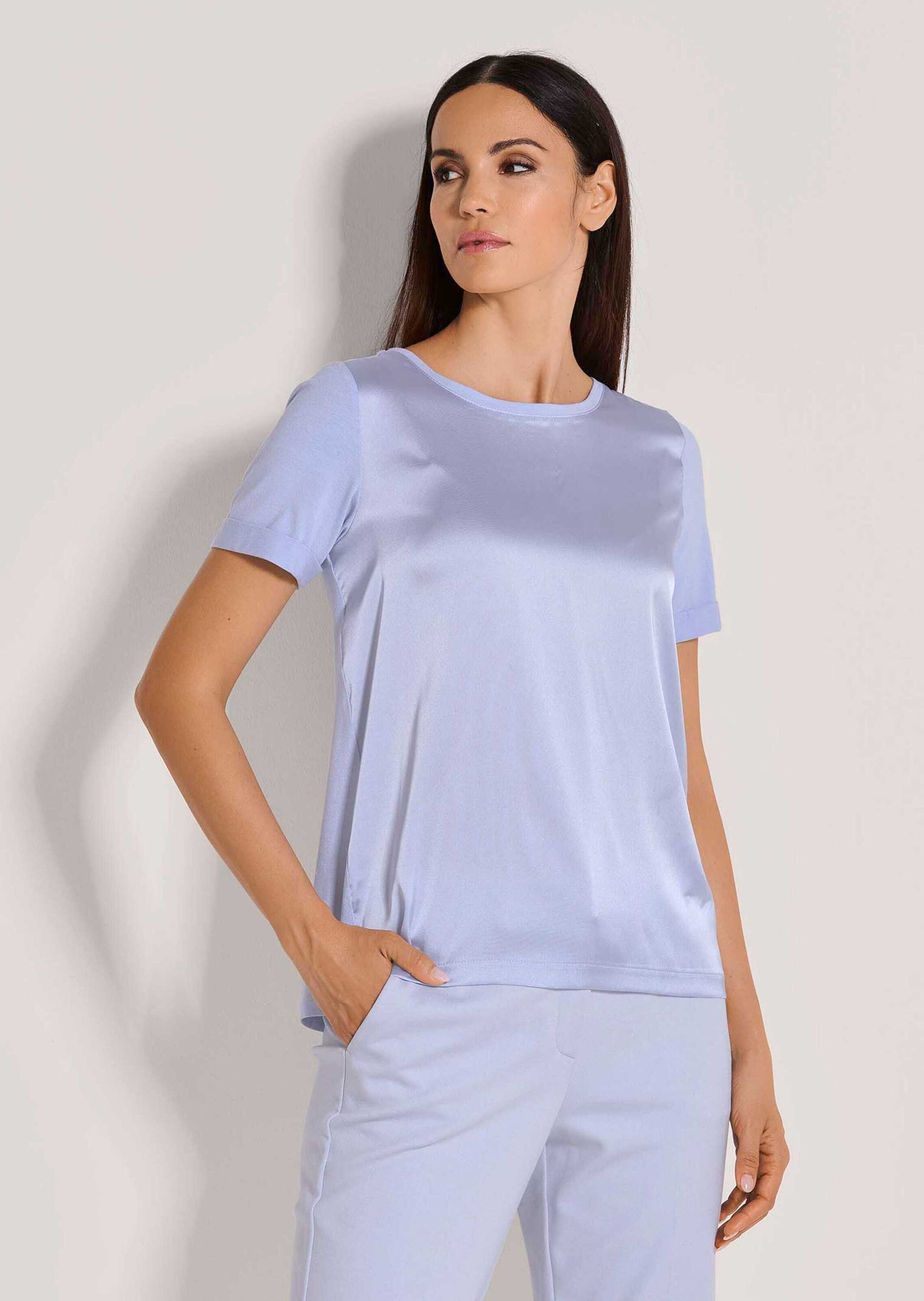 Shirtbluse Blusen-Shirt mit kurzen Ärmeln