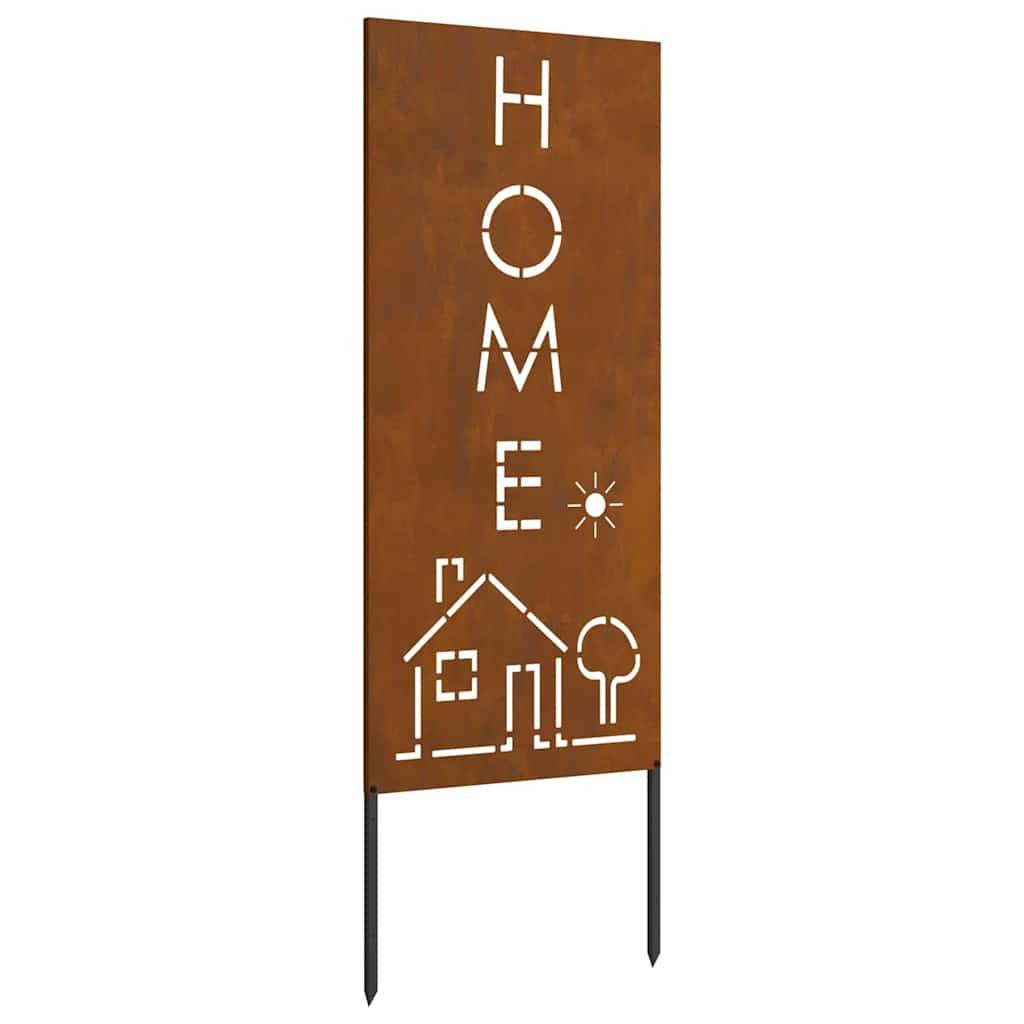 vidaXL Wandbild Garten dekoratives Panel Rostig günstig online kaufen