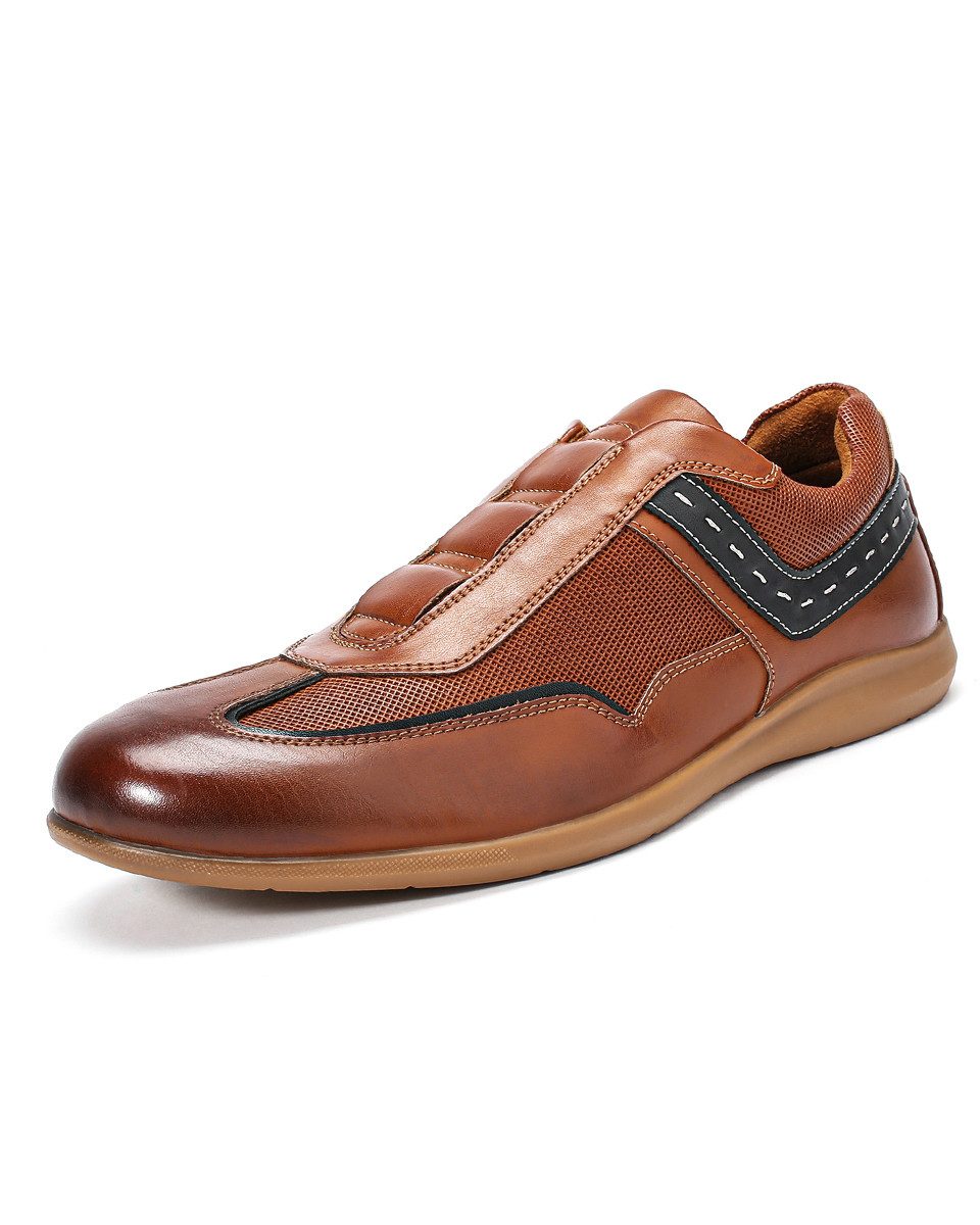 Allthemen Slip-On Sneaker Bequeme Herren Schlupfschuh im Vintage Freizeit Slip-On Sneaker