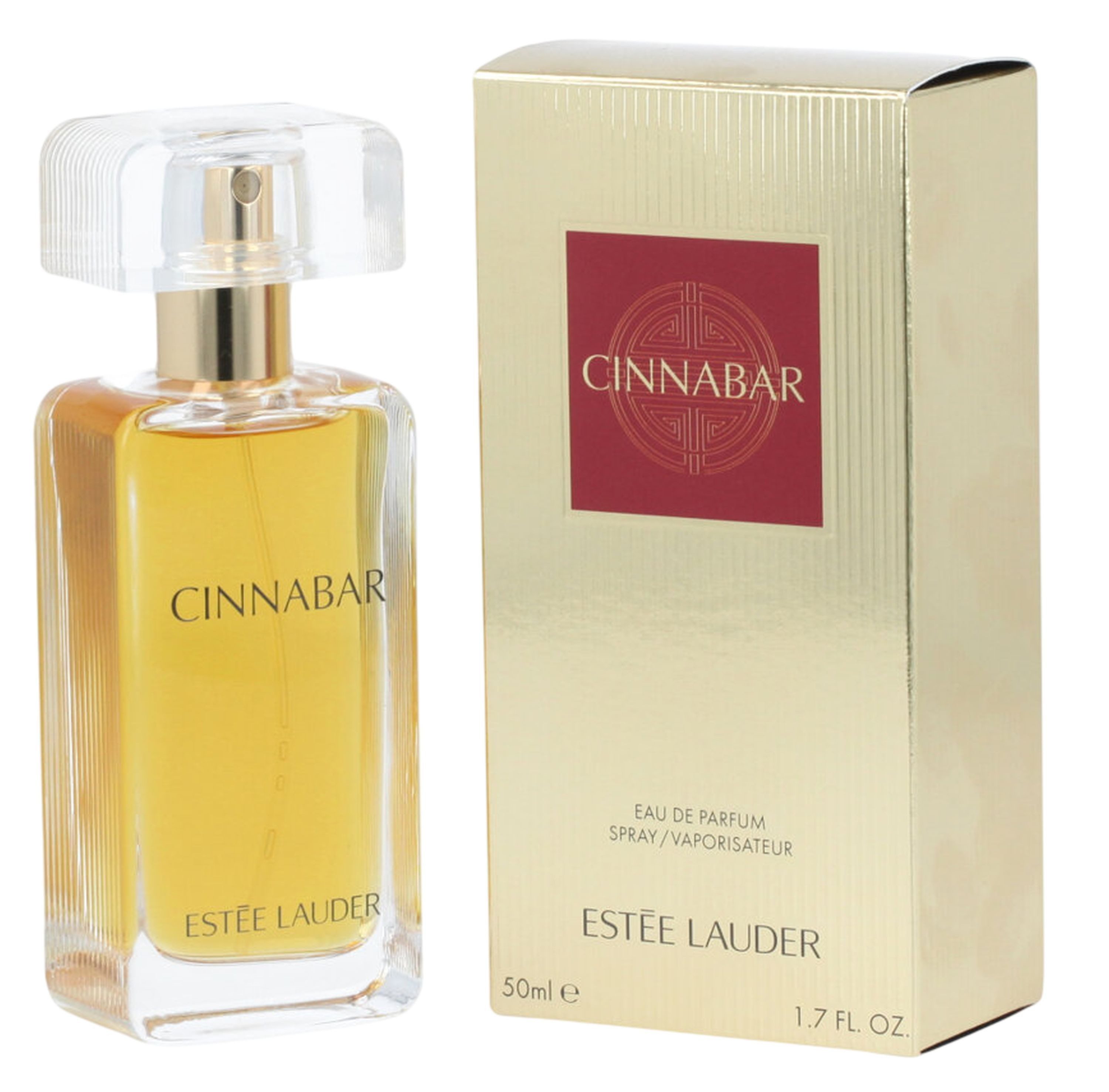 ESTÉE LAUDER Duft-Set Cinnabar Eau de Parfum (EDP) Damen Spray, Würzig-orientalischer Duft mit Jasmin, Nelke, Lilie und Orangenblüten