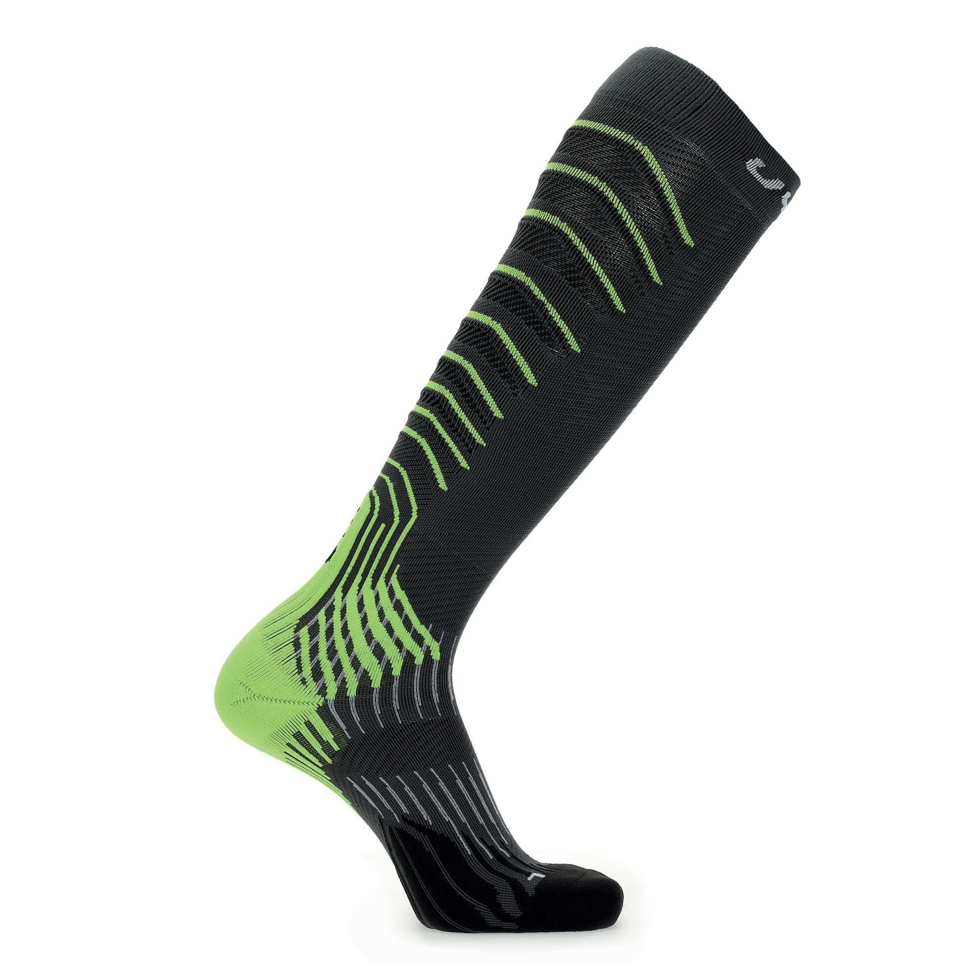 W Onepiece Socks Run 0.0 Grey Damen - Thermosocken UYN Uyn Compression Lime