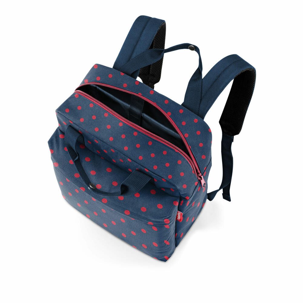REISENTHEL® Rucksack allday backpack M Mixed Dots Red 15 L