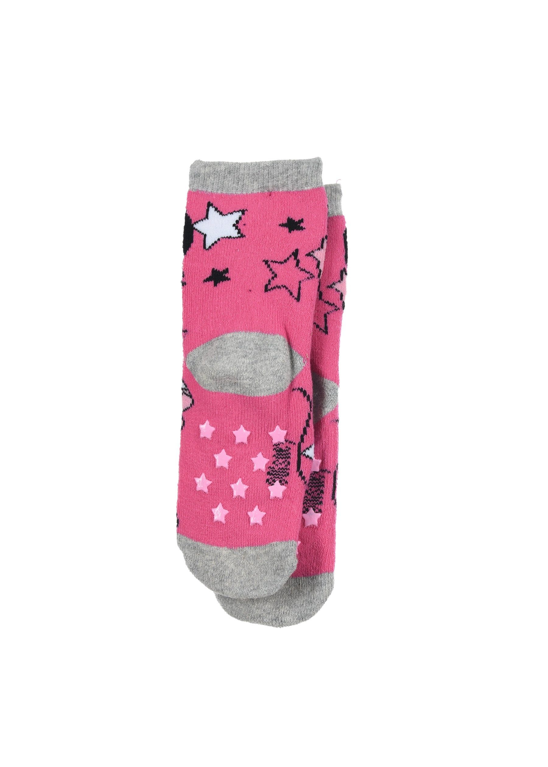 Disney ABS-Socken Socken (2-Paar) Kinder Strümpfe Mouse Minnie Mädchen Gummi-Noppen mit