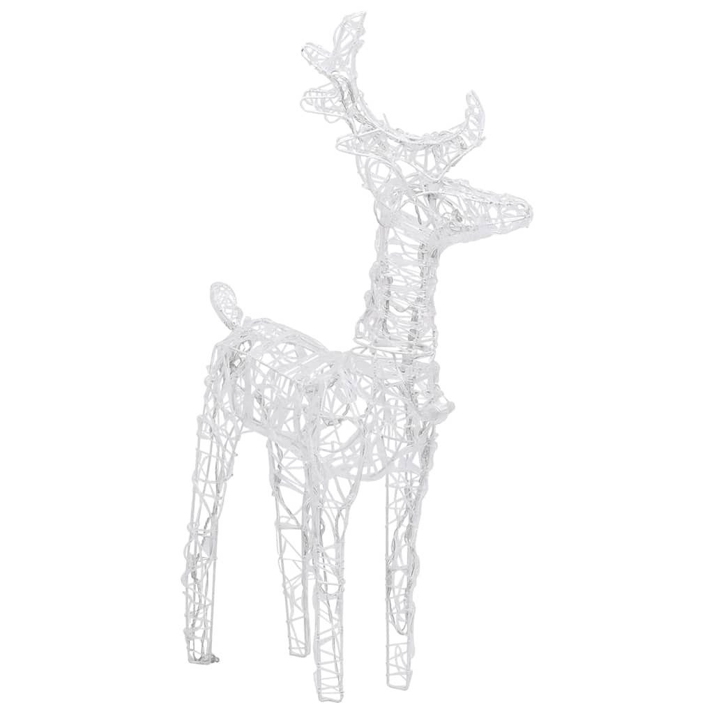 Acryl Weihnachtsfigur warmweiß. in 80 cm aus 55 (2er-Set), möbelando Abmessungen mit 3013527 LEDs (H)