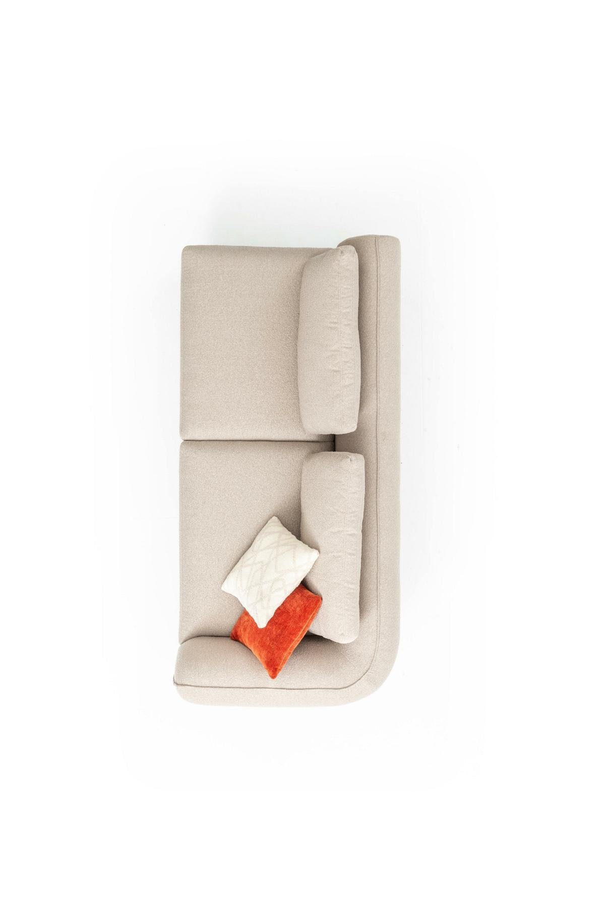 Wohnzimmer Made L 420x170, in Ecksofa Ecksofa Beige Sofa Modern Form JVmoebel Luxus Europe