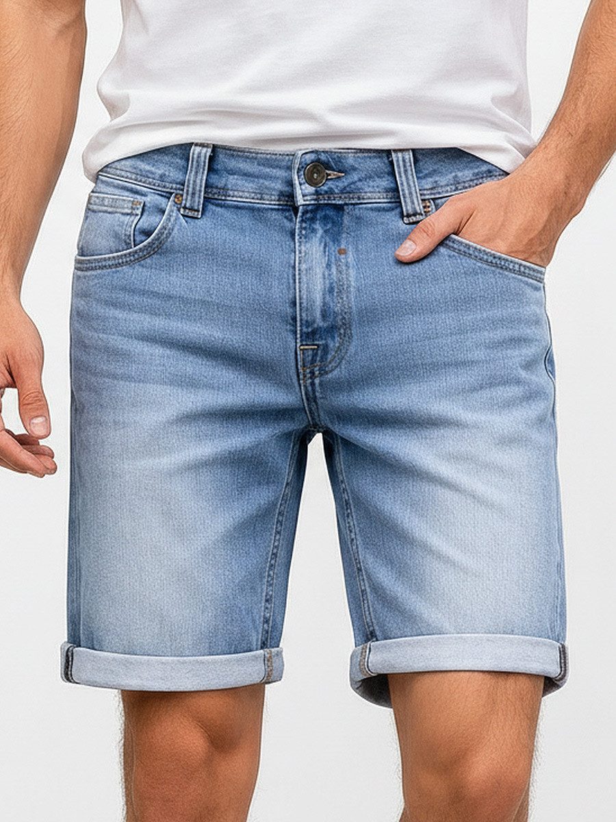 Shorts Herren Sweat Denim Bermuda Shorts Sommer Freizeit Hose