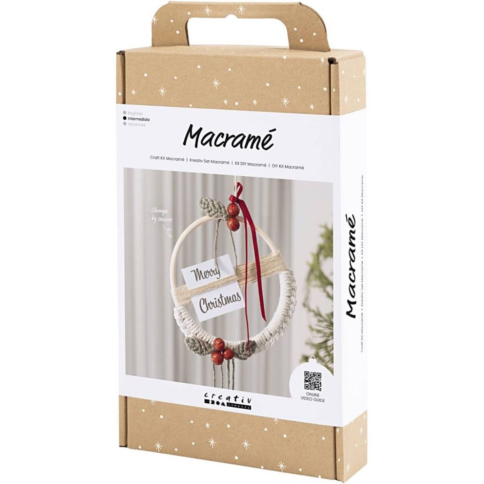 creativ company Kreativset Macramé Kranz Christmas, (1-tlg)