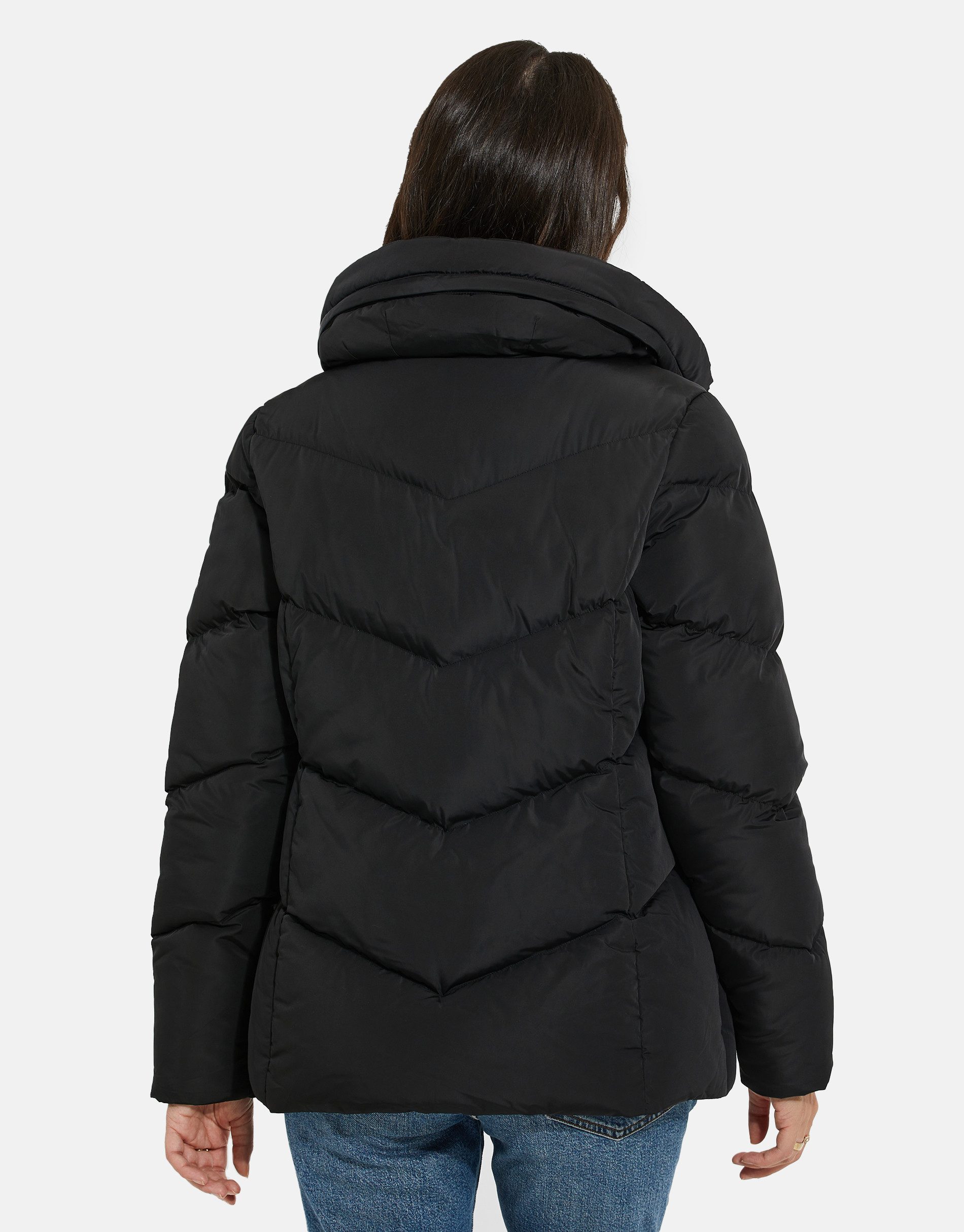 Threadbare Wintermantel THB Pencil Padded Coat With Funnel Neck (1-tlg) mit gemütlicher Kapuze
