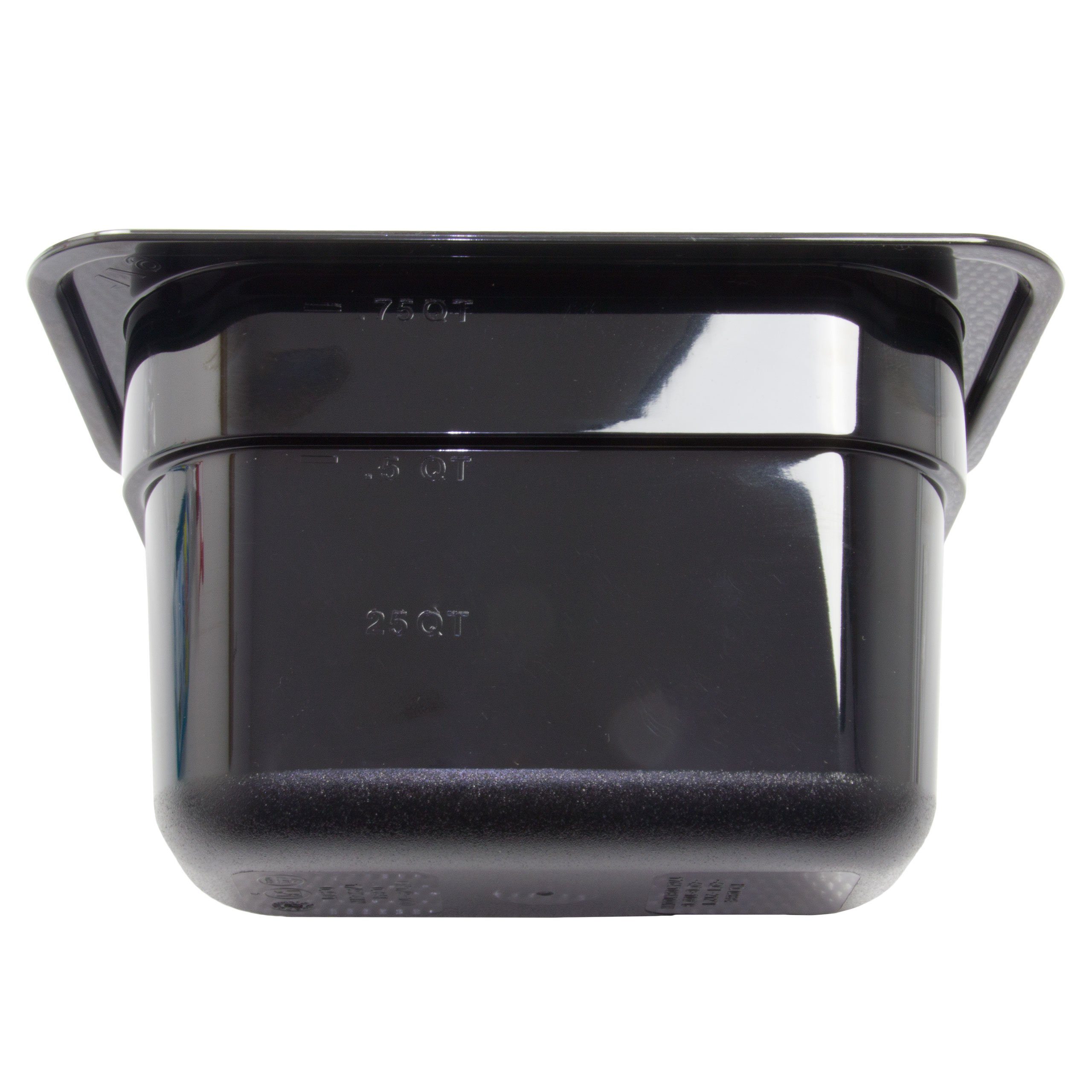 Airbrush-City Thermobehälter Kunststoff GN 1/9 Polycarbonat schwarz  Gastronormbehälter GN-Behälter 0,8 Liter Tiefe 100mm, (1-tlg)