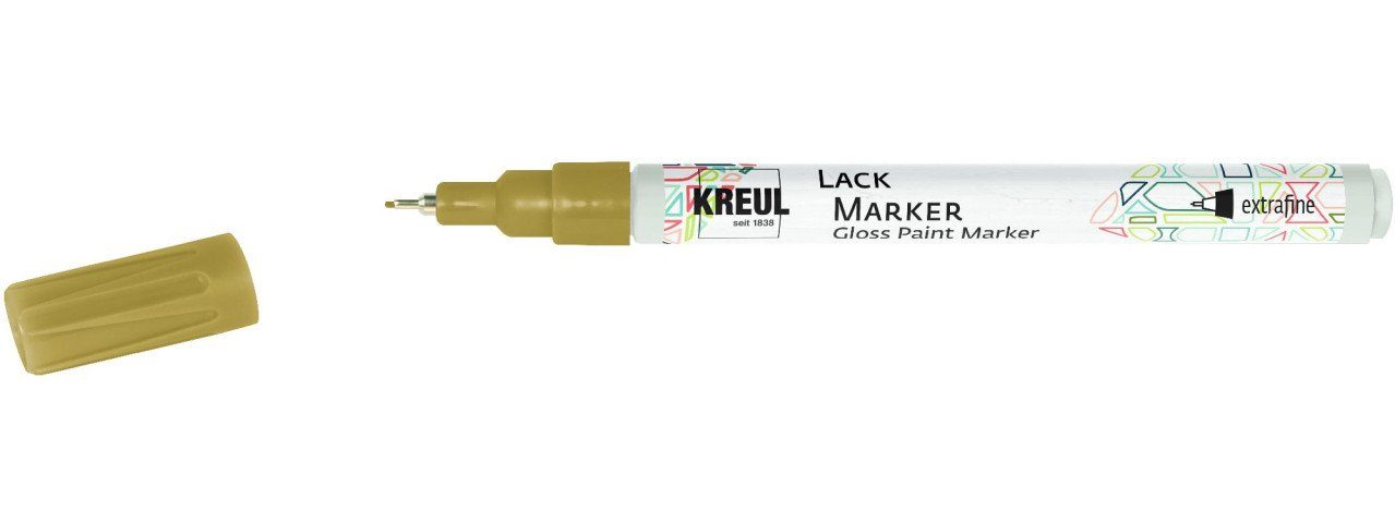 Lack gold, Kreul 0,8 Künstlerstift Marker Kreul mm extrafine