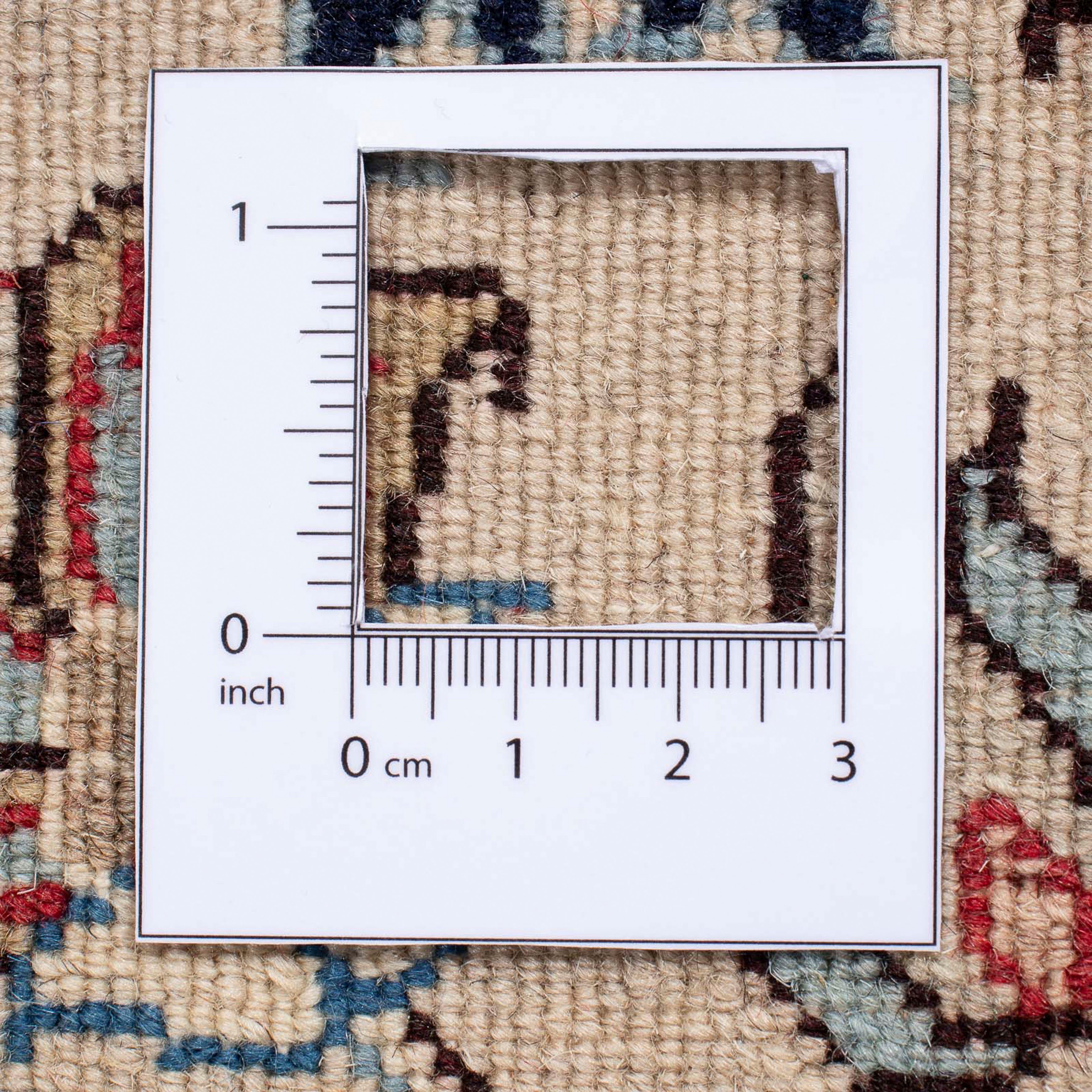 Orientteppich Perser - Wohnzimmer, morgenland, 10 mm, 196 mit beige, Handgeknüpft, cm - Zertifikat Classic x rechteckig, Einzelstück 296 - Höhe