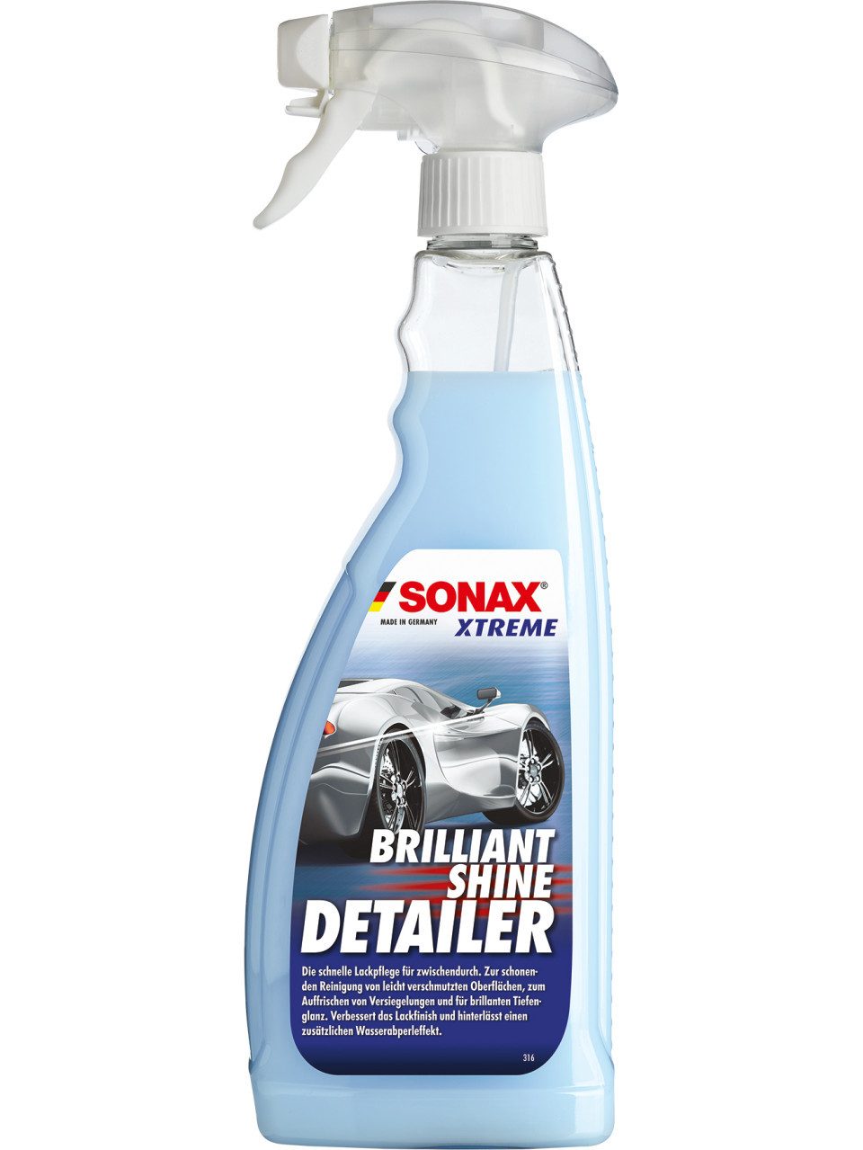 Sonax Xtreme Lackpflege Brillant Shine Detailer Autopolitur