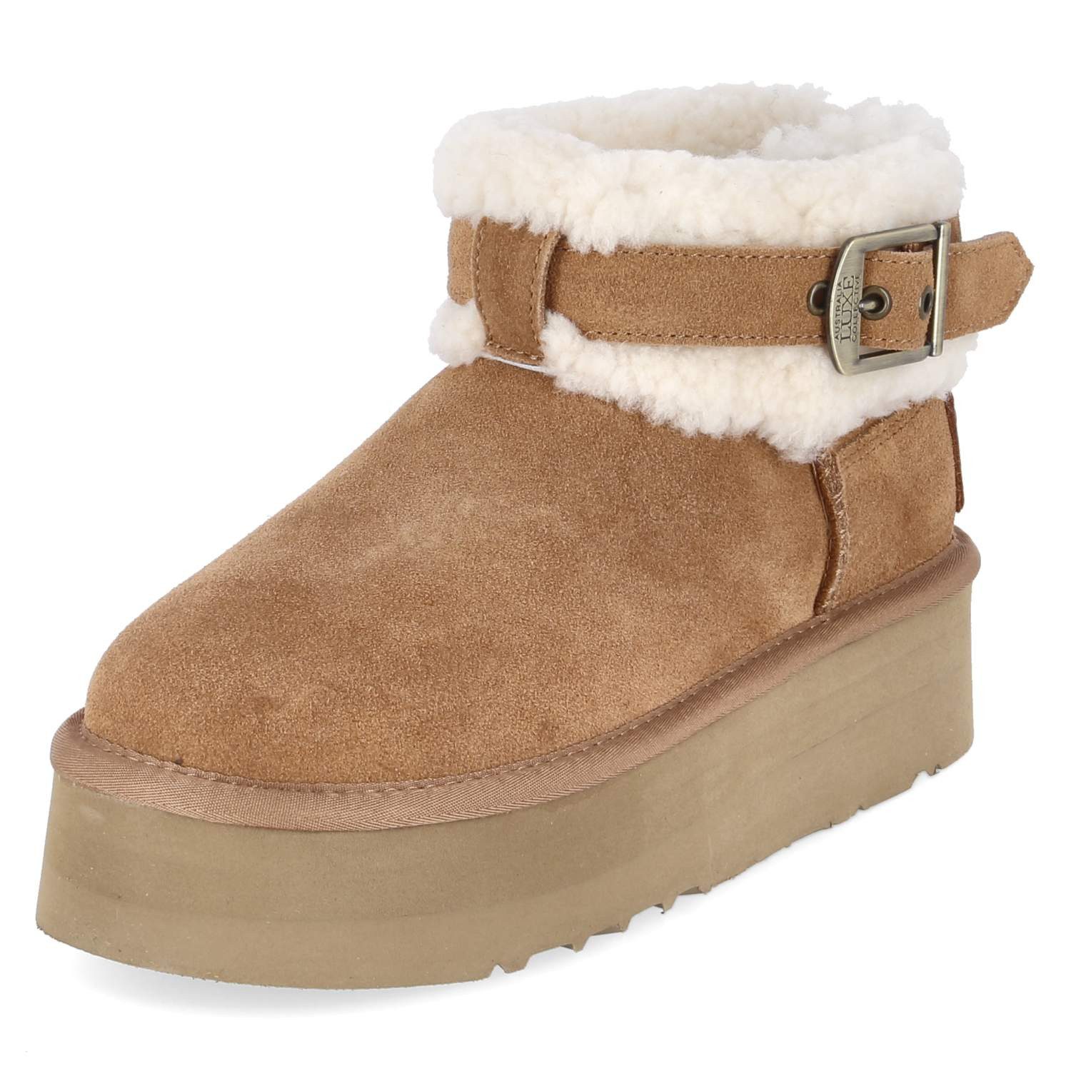 Australia Luxe Collective Australia Luxe EDEPS205N-CH Damen Leder & Textil brown Chelseaboots