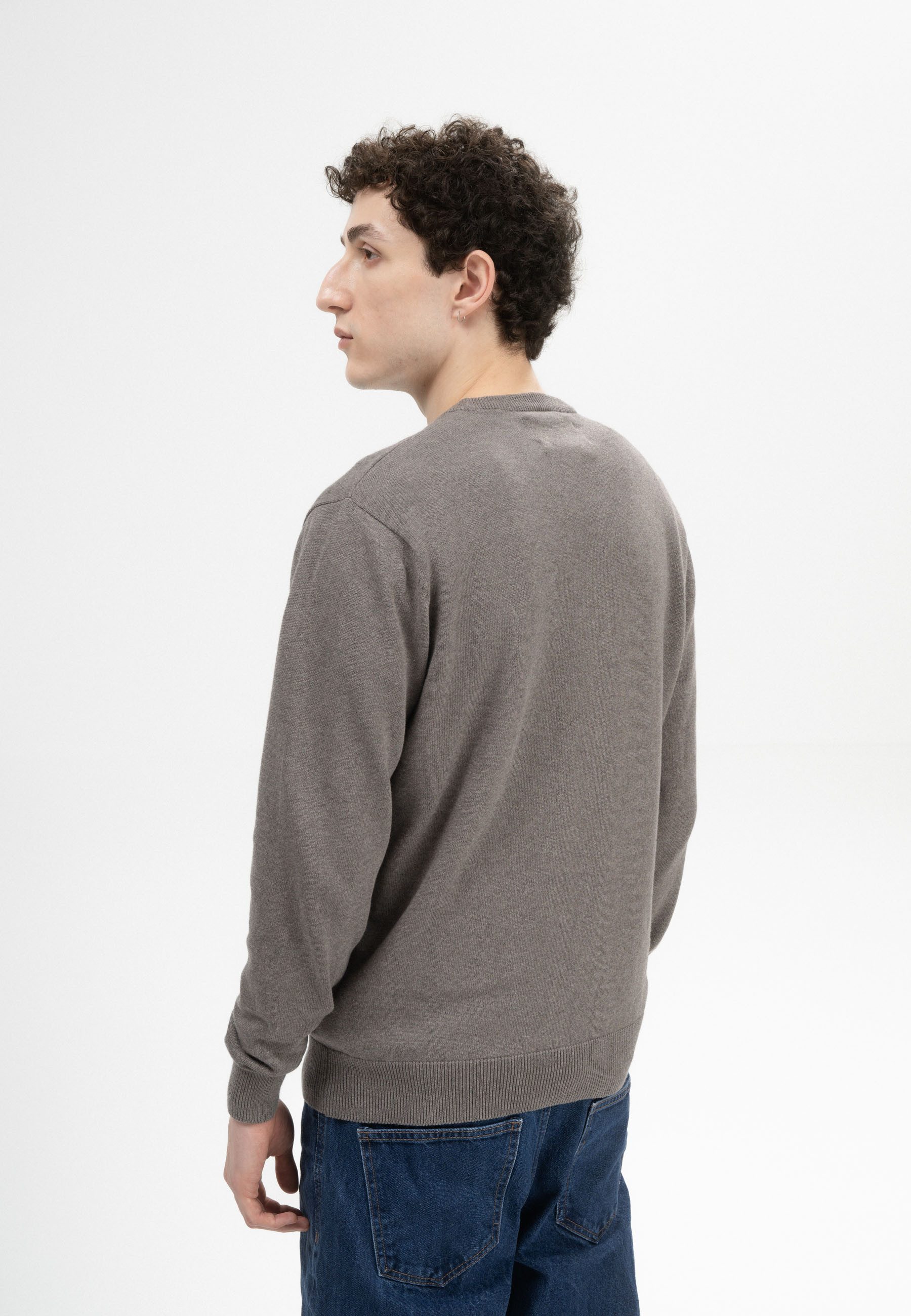 MELA Strickpullover Feinstrick Pullover Style HIMAL Rippbündchen