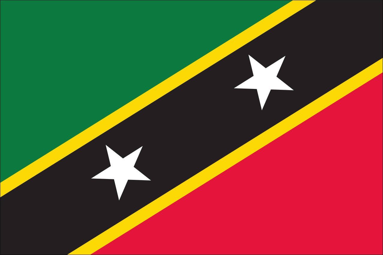 flaggenmeer Flagge St. Kitts und Nevis 80 g/m²