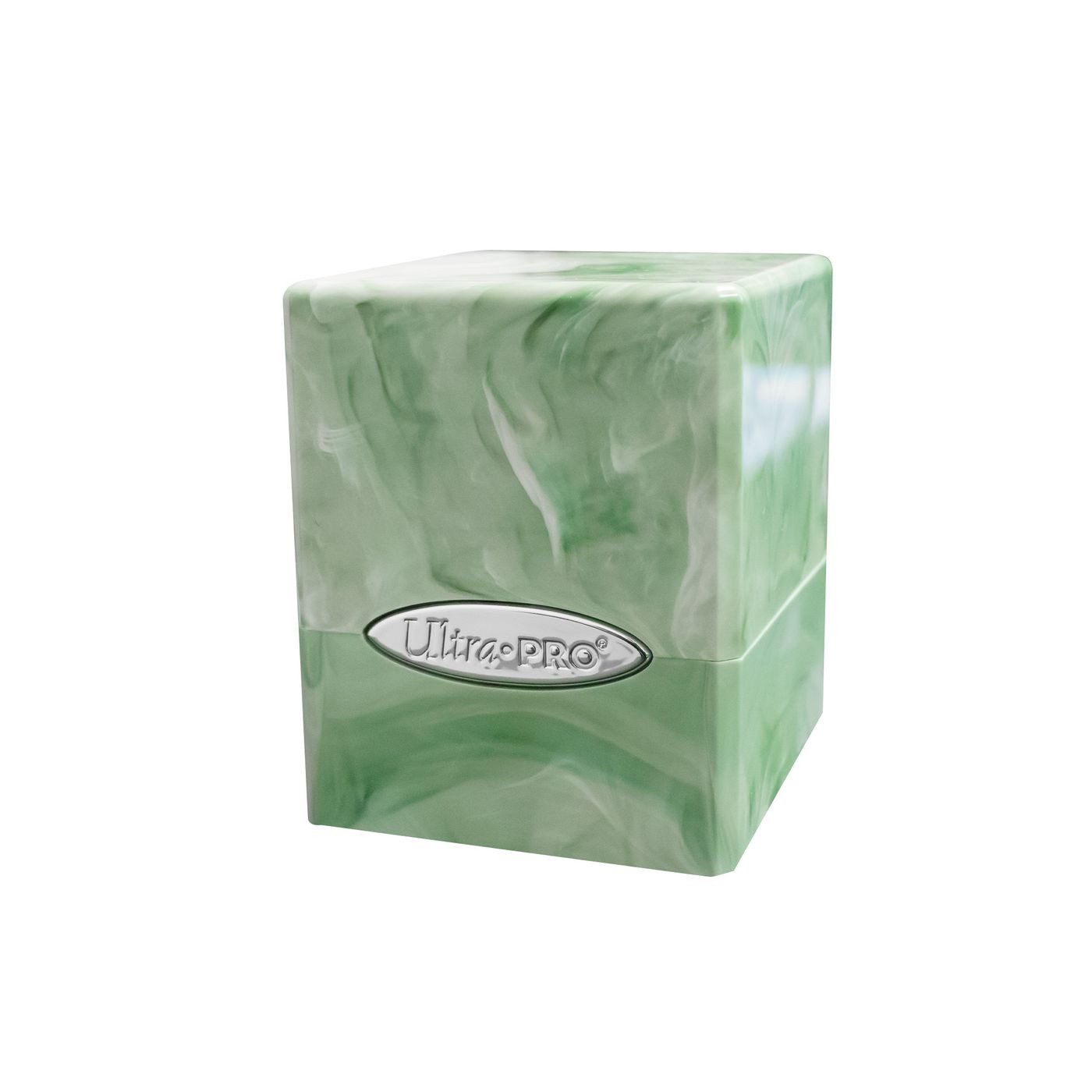 UltraPRO Sammelkarte Satin Cube Deck Box Deckbox - Marble - Lime Green / White