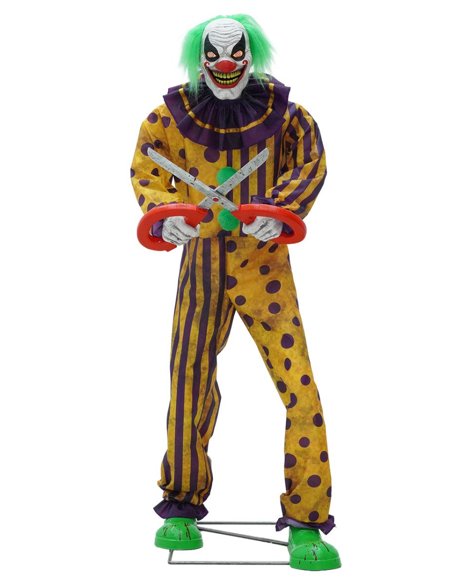 Horror-Shop Dekoobjekt Halloween Clown Animatronic – Snippers Killerclown