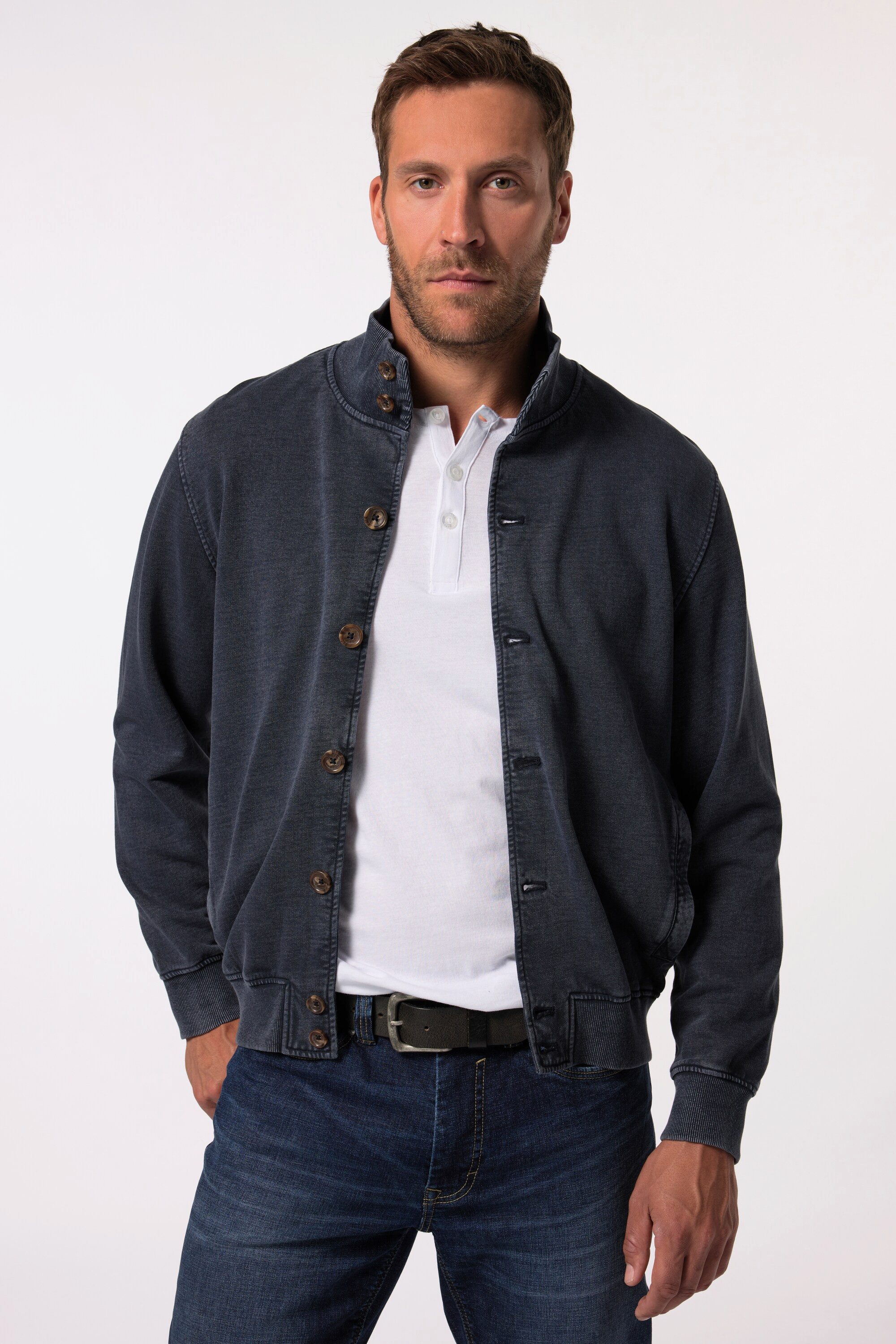 JP1880 Fleecejacke JP 1880 Sweatjacke Stehkragen günstig online kaufen