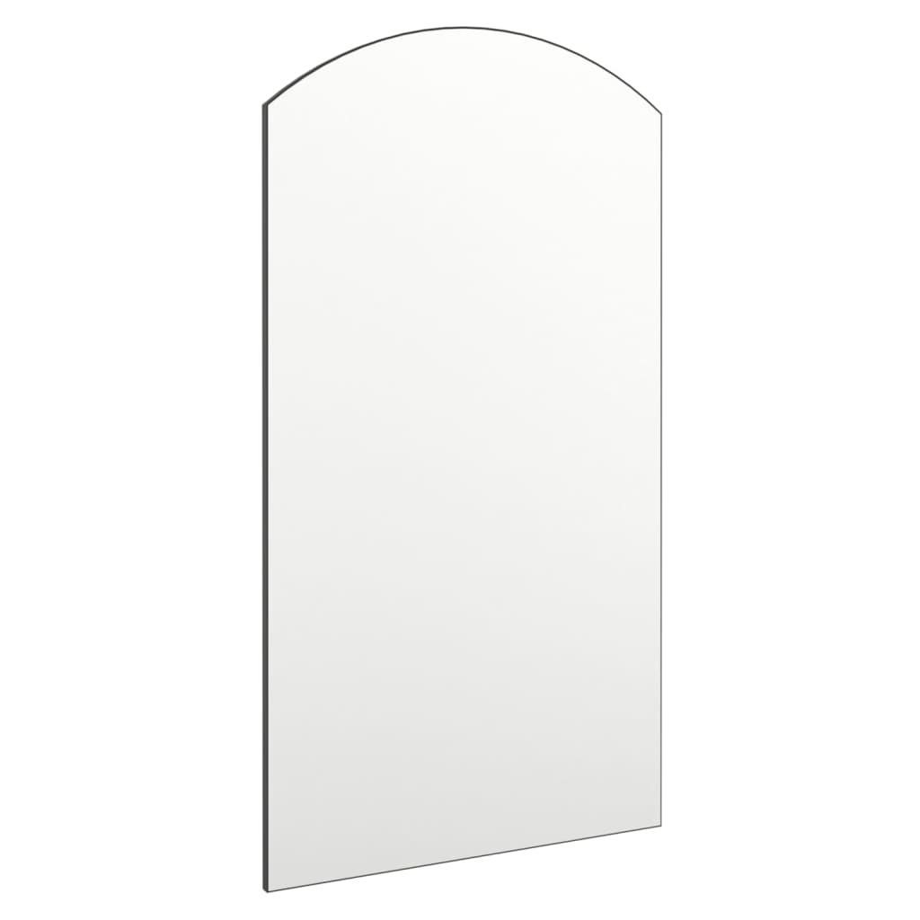 mit Glas furnicato Spiegel cm LED-Leuchten Bogenförmig Wandspiegel 90x45