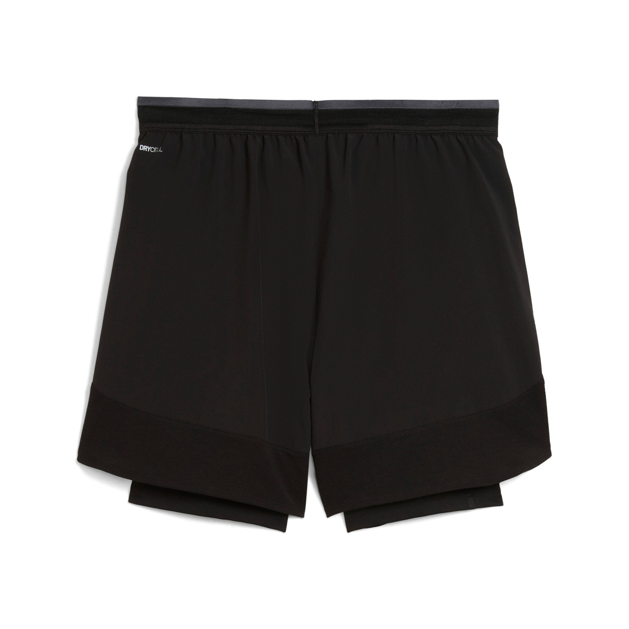 PUMA Trainingsshorts M TRAINING TECH 2IN1 SHORT mit integriertem 2-in-1 Design, mit Nahttasche, mit Kordelzugbund
