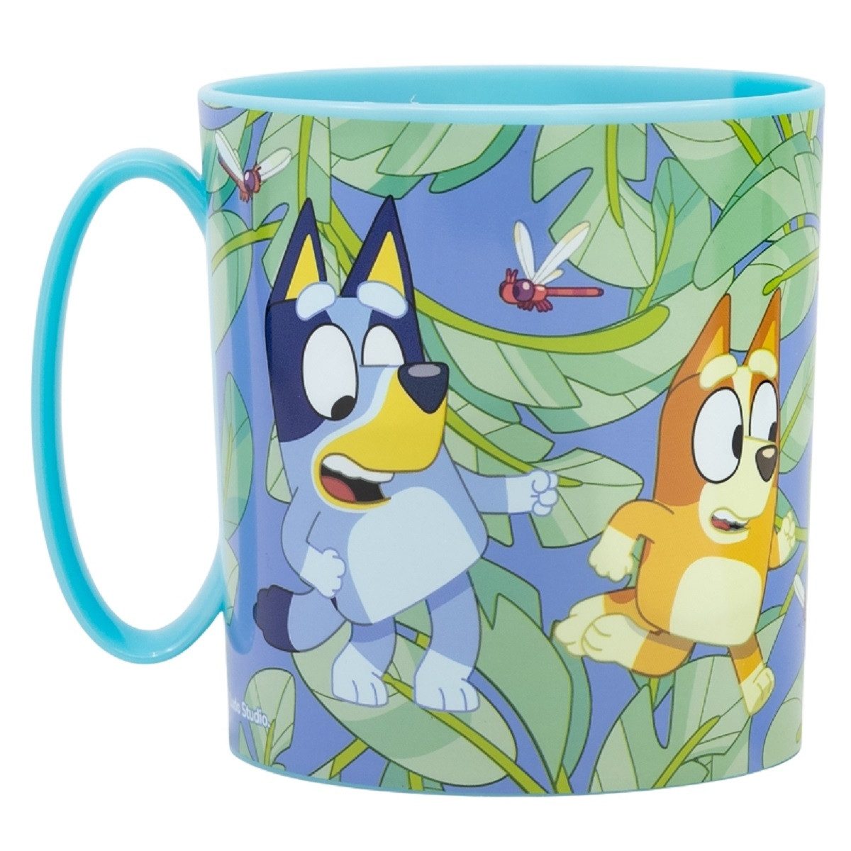 Bluey Кухлі - Mikrowellengeeigneter Kunststoffbecher 390 ml – für Kinder, perfekt für Kinderhände dank der robusten Material