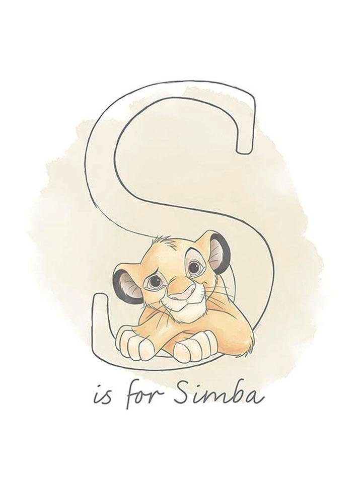 Komar Poster S St), Schlafzimmer, Disney like (1 Wohnzimmer Kinderzimmer, Simba