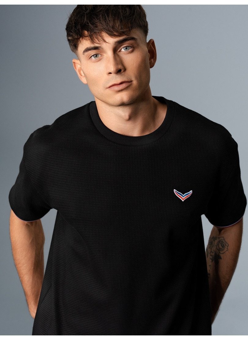 Trigema T-Shirt TRIGEMA Oversized T-Shirt in Waffeloptik (1-tlg)