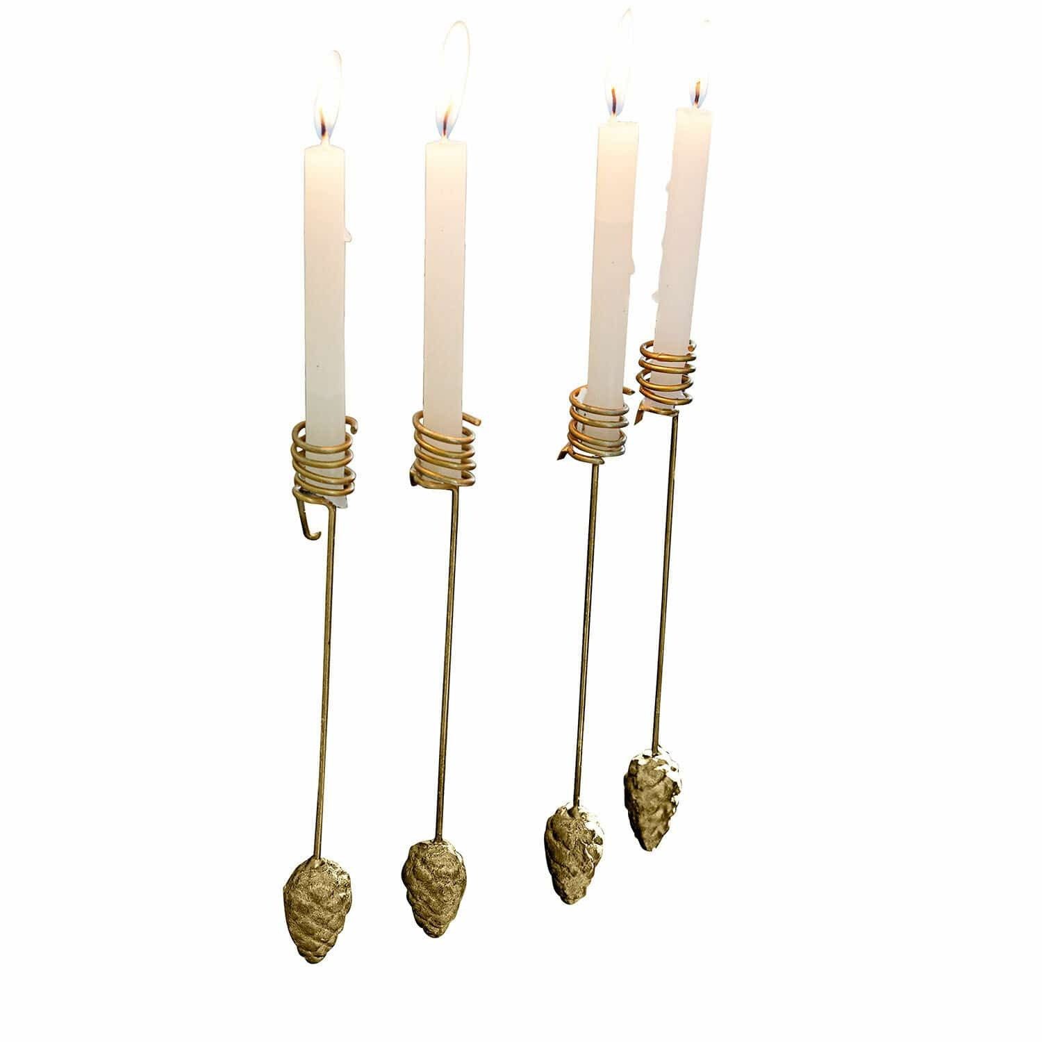 Mirabeau Kerzenständer Kerzenhalter 4er Set Norélie gold günstig online kaufen