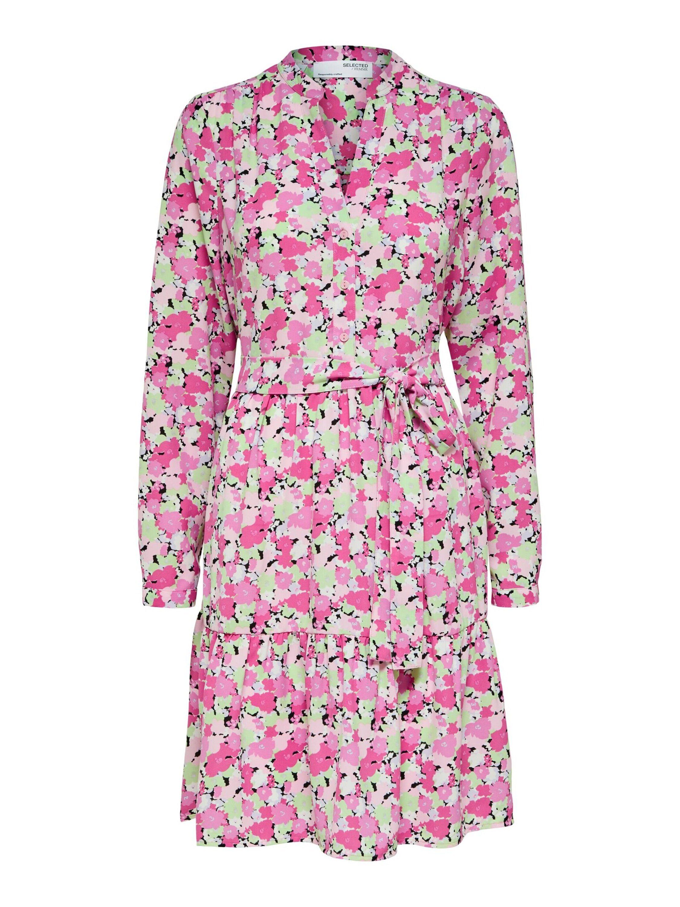 SELECTED FEMME Midikleid (1-tlg) Drapiert/gerafft