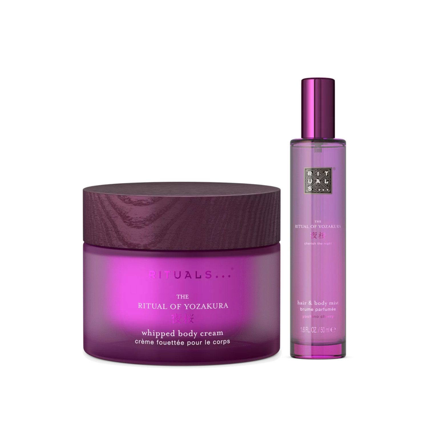 Rituals Pflege-Geschenkset Rituals Yozakura Body Cream 220 ml + Body Mist 50 ml Bundle, 2-tlg., Pflege & Duft kombiniert im Yozakura Bundle