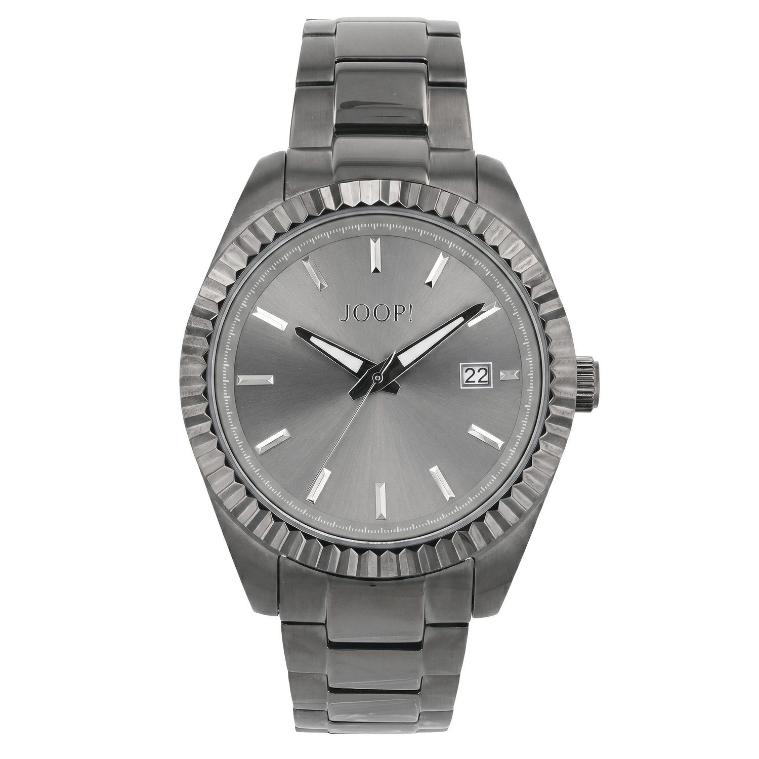 JOOP! Quarzuhr 2101498, Armbanduhr, Herrenuhr, Edelstahlarmband, analog, Tag
