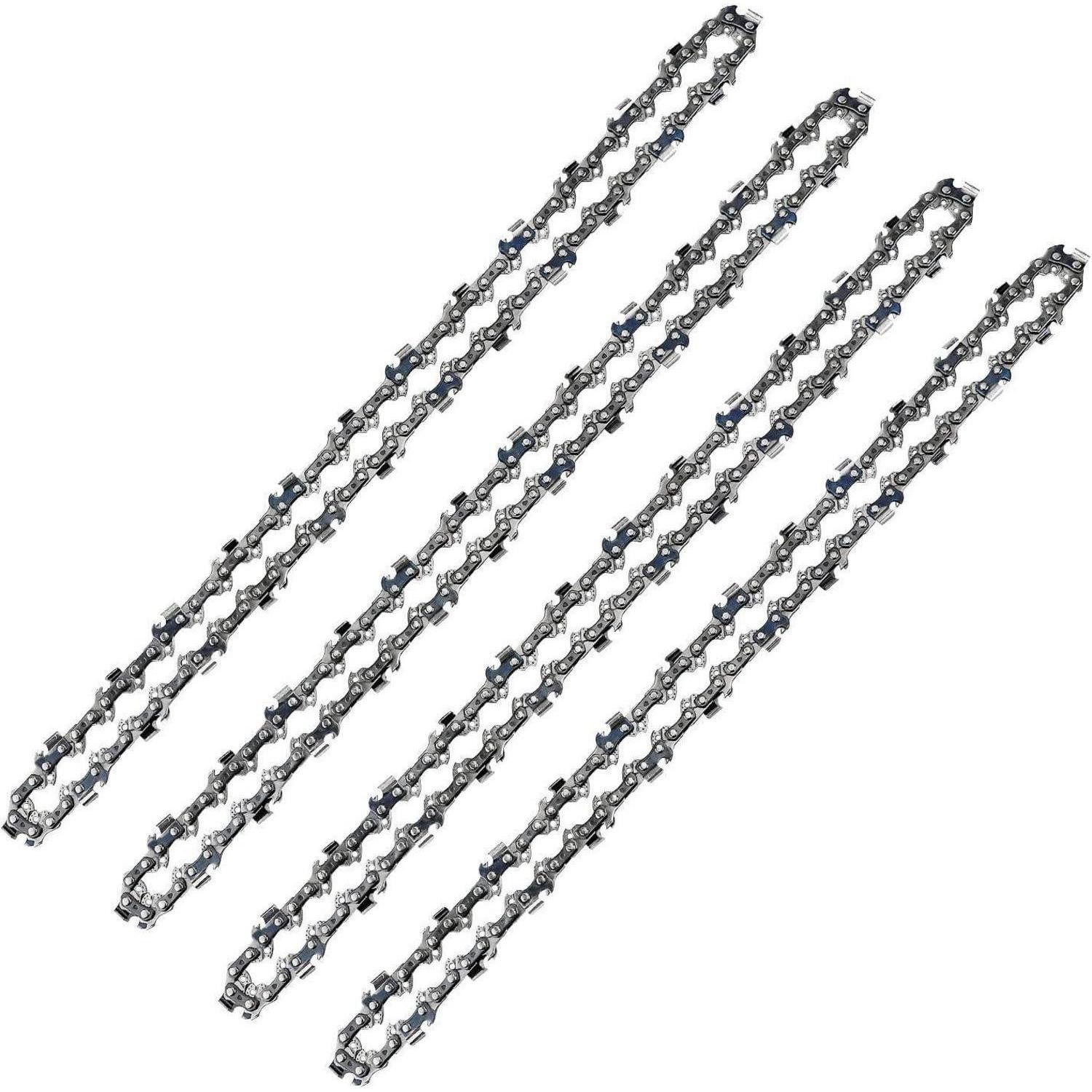 LuxusKollektion Ersatzkette Sägekette 4 Stück 35cm 3/8 1,3mm 52TG 1.3mm Treibgliedstärke