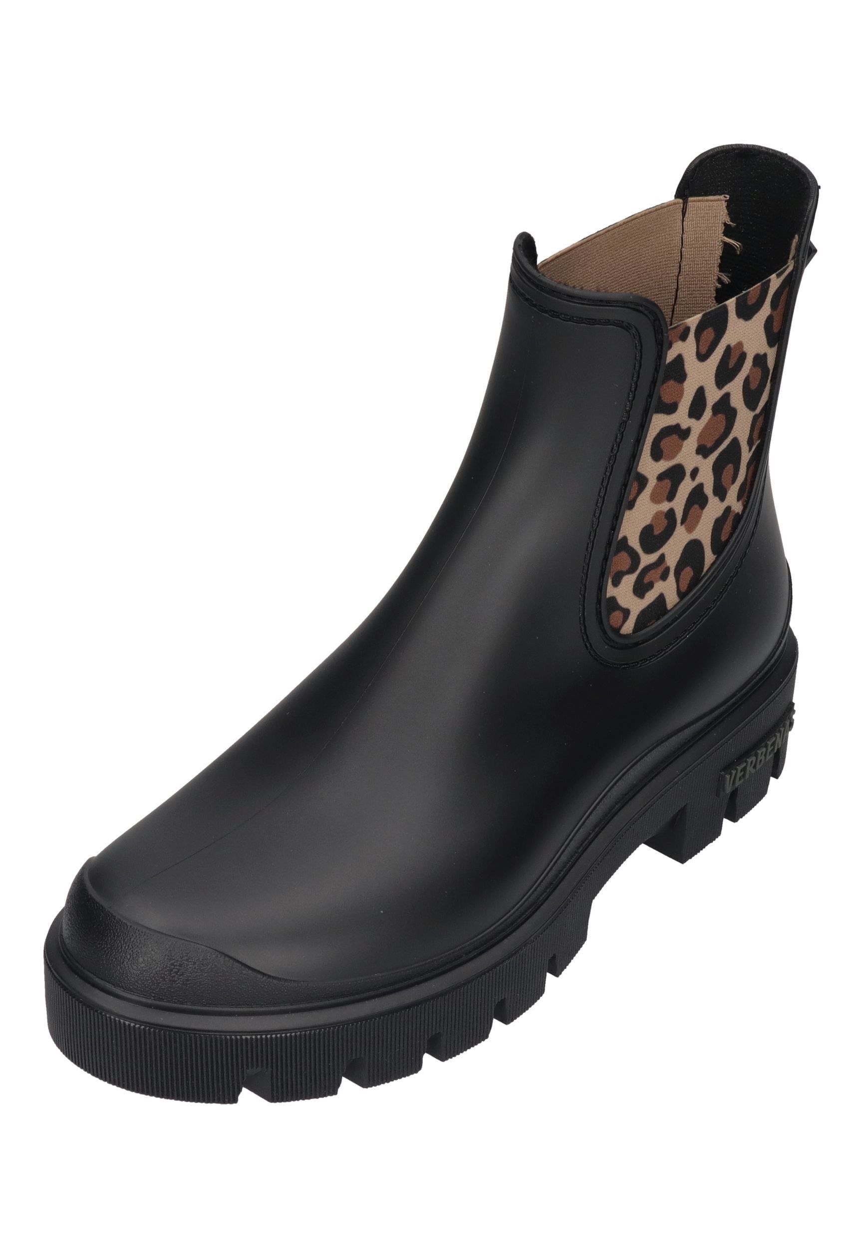 VERBENAS MAE MATE ANIMAL Gummistiefel Negro Leopard