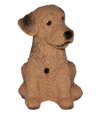 Otto Müller GmbH und Co. KG Tierfigur Deko Figur Hund Fox Terrier H 20 cm mit Scherzbewegungsmelder