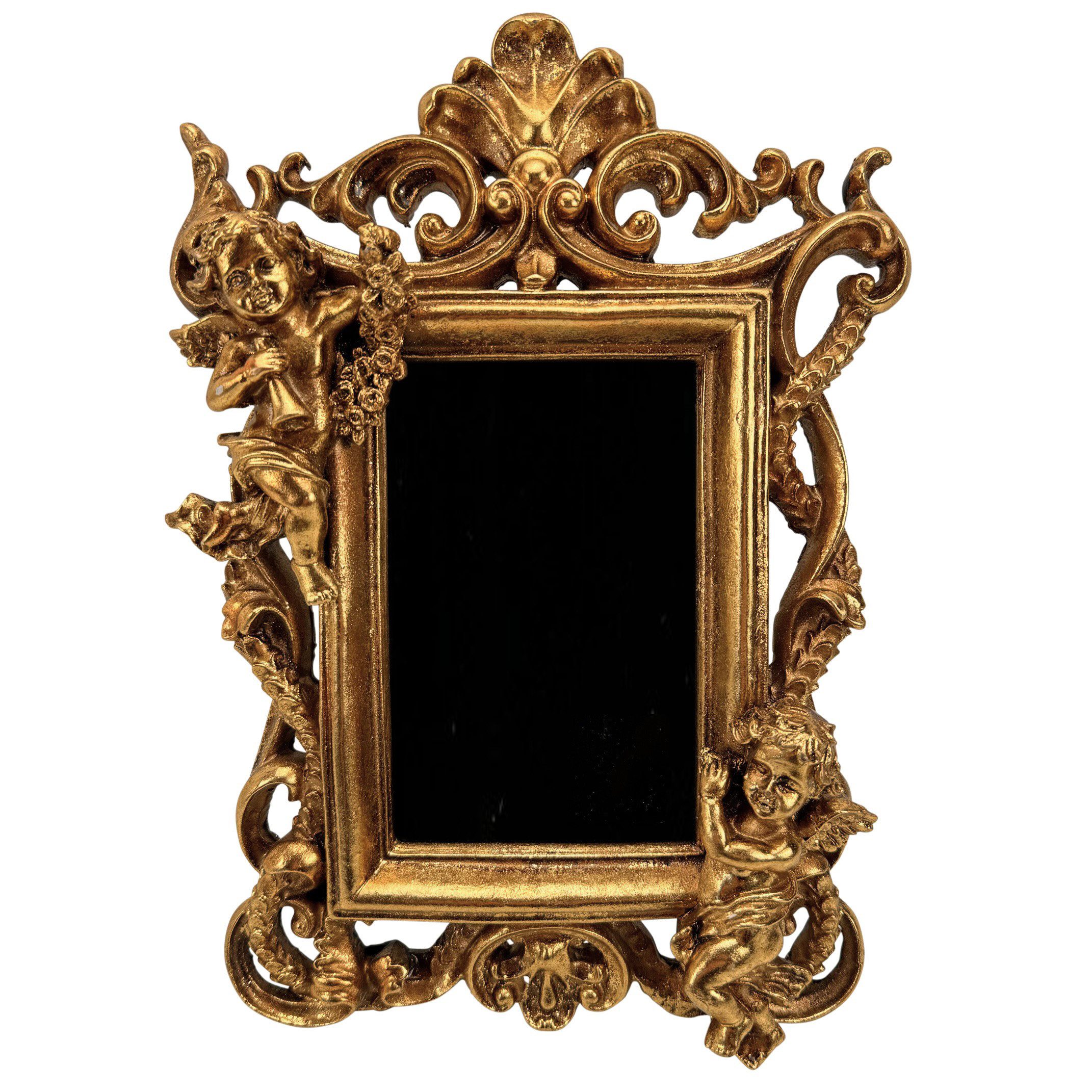 Online-Fuchs Bilderrahmen im Barrock Stil mit Engeln im schwarz goldenen Vi günstig online kaufen