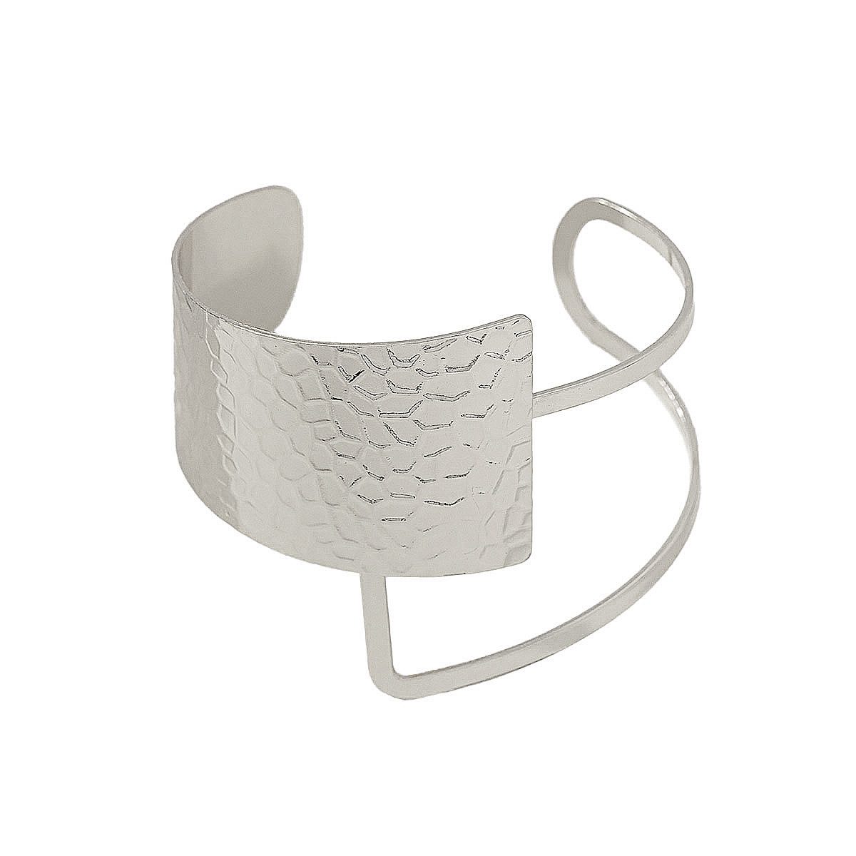 KARMA Armreif Gold oder Silber modern Größenverstellbar modern Damenarmreif günstig online kaufen