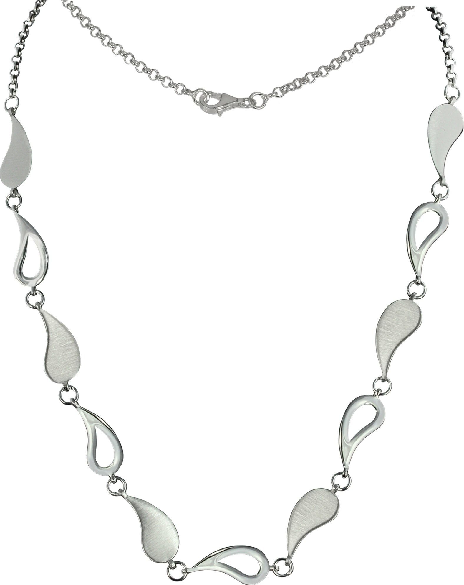 SilberDream Collier SDK4901JX Silber, Sterling verschiedene 925 SilberDream Colliers silber 45cm, Designs, (Träne) Farbe: ca