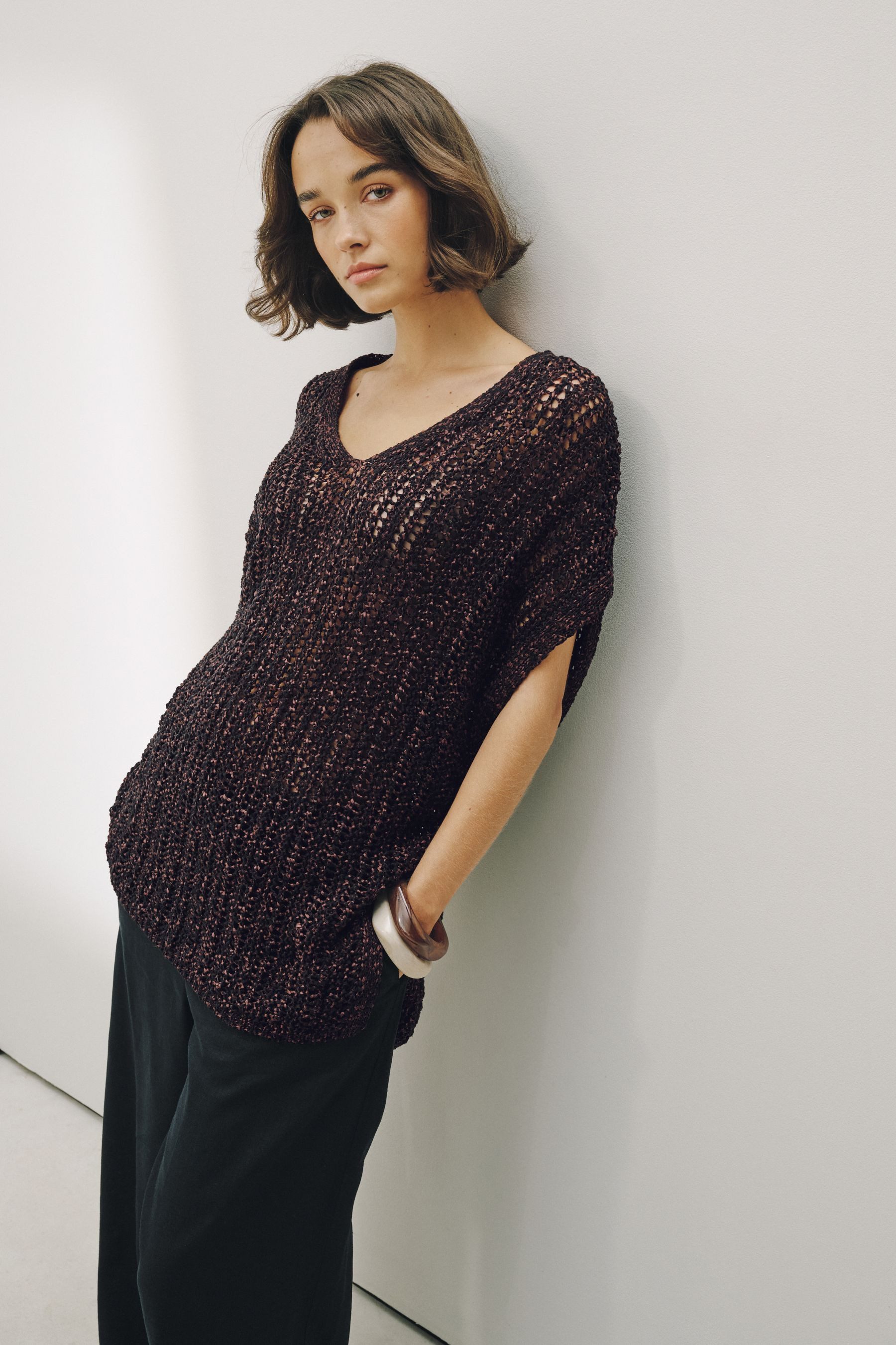Next Stricktop Gehäkelter Cover-up (1-tlg) – Bild 5 von 5