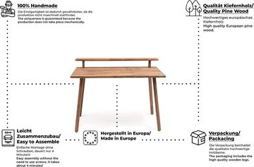 Gozos Computertisch Gozos Massiver Schreibtisch, Computertisch für Homeoffice 110 x 60 cm, Tischmaße beträgt: 110 x 60