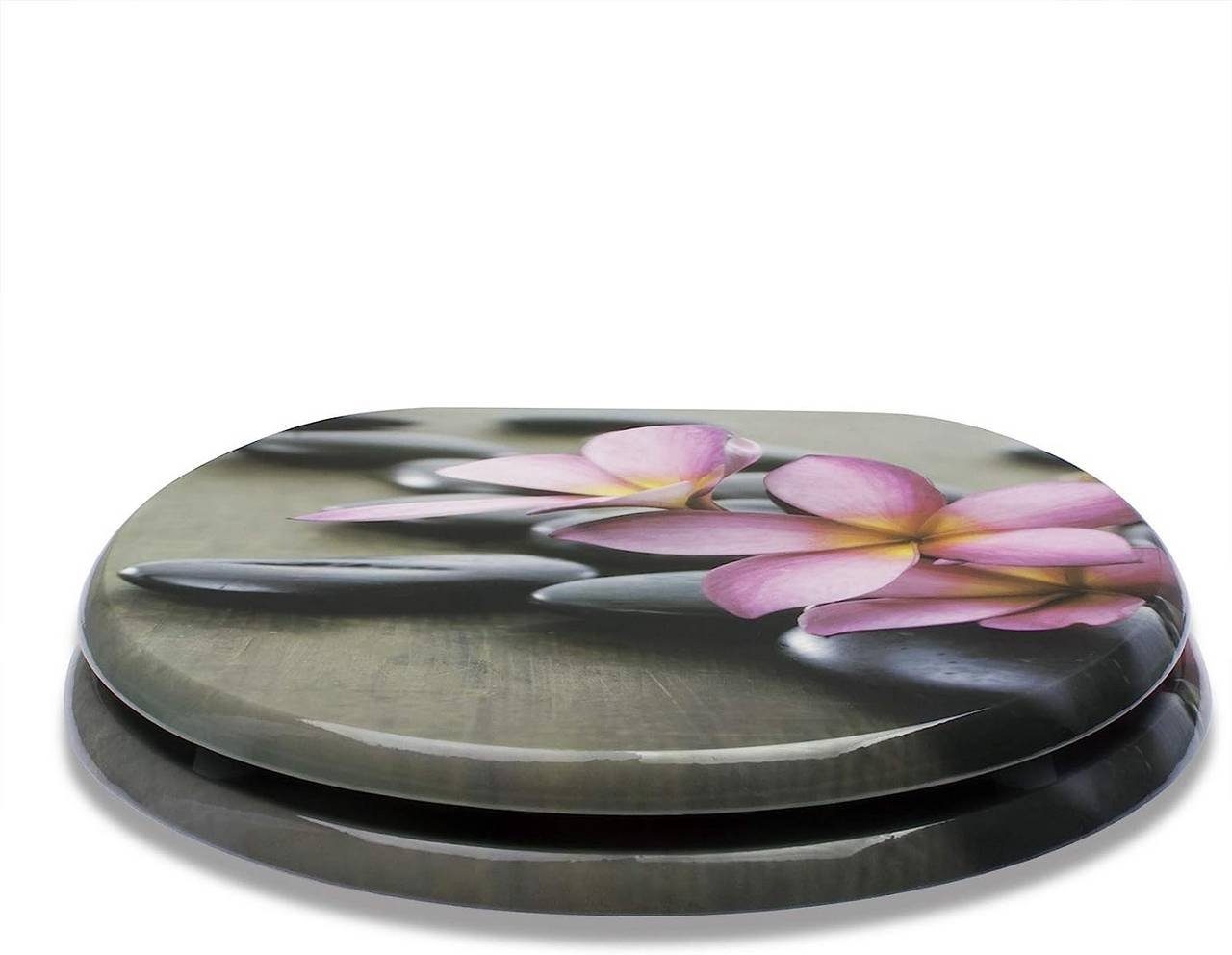 Woltu WC-Sitz (1-St), MDF mit Absenkautomatik, Softclose Scharnier, Schön