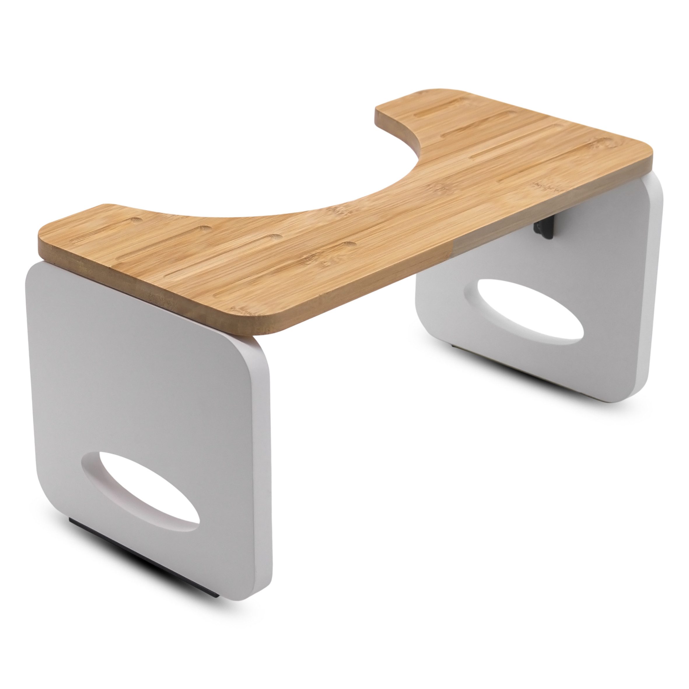 Spetebo Hocker Bambus Toilettenhocker für natürliche Hockstellung - 40 x 20 cm (Anzahl, 1 St., Stück), ergenomischer WC Fußhocker